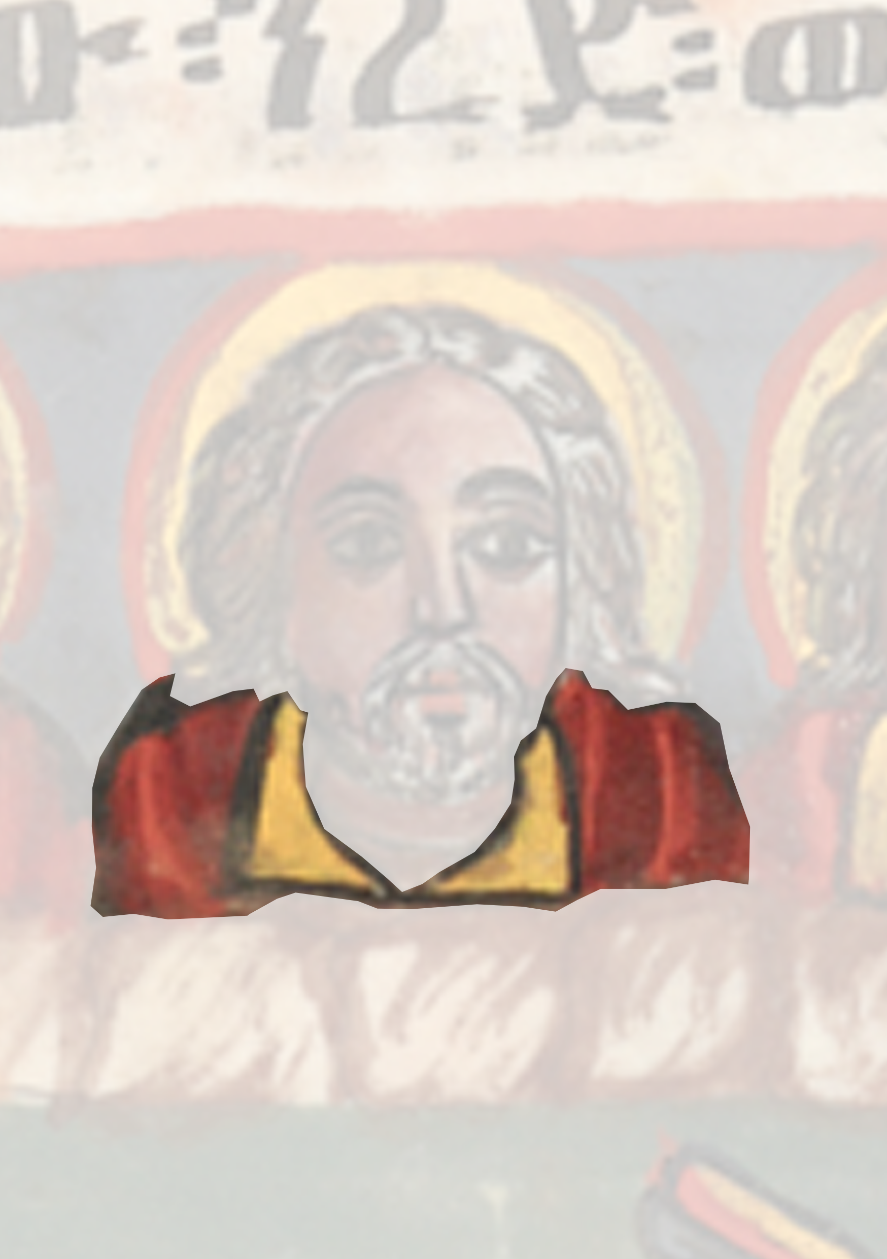 Painting Of Jesus With Three Other Saints