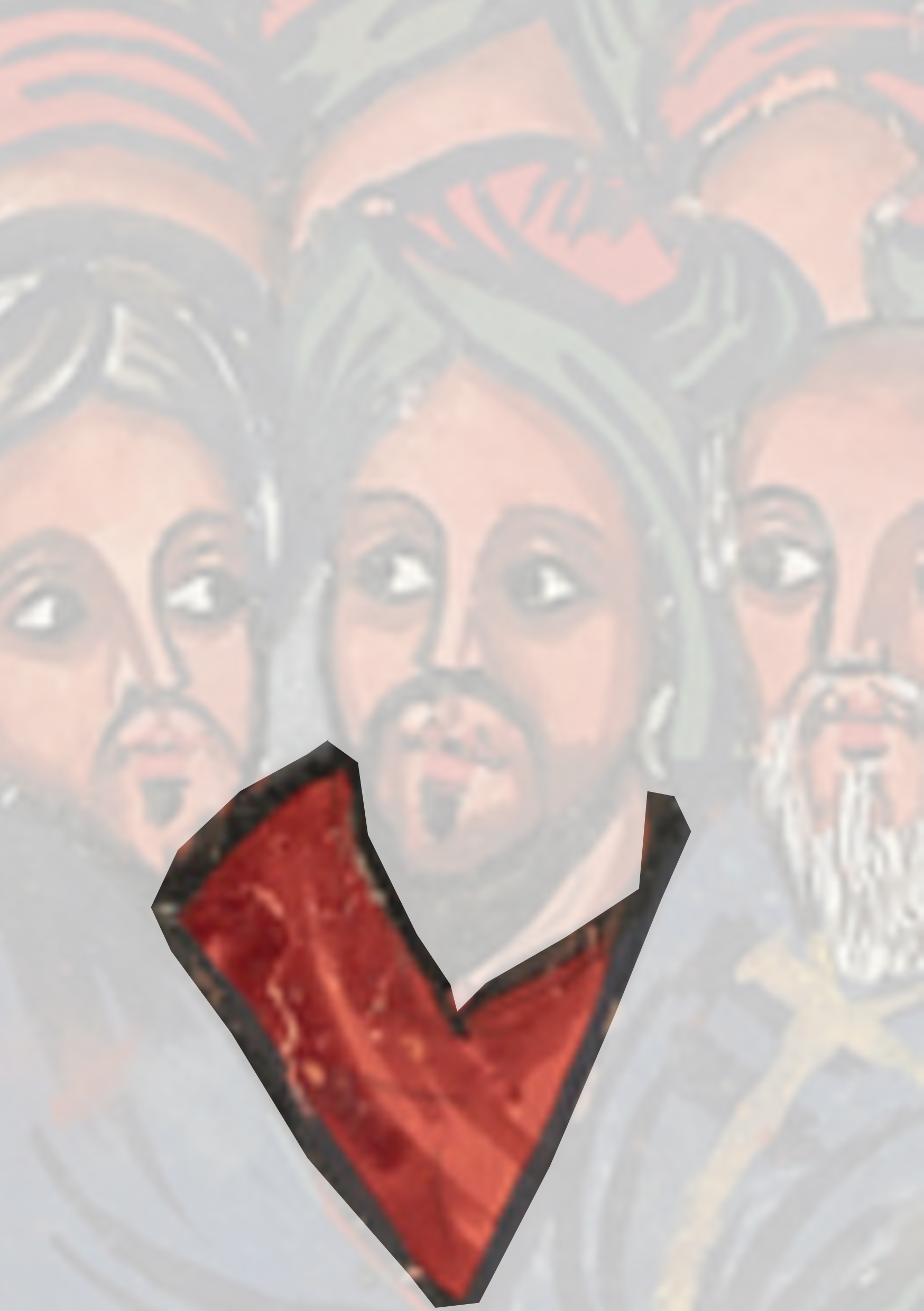Painting Of A Group Of People With A V Sign
