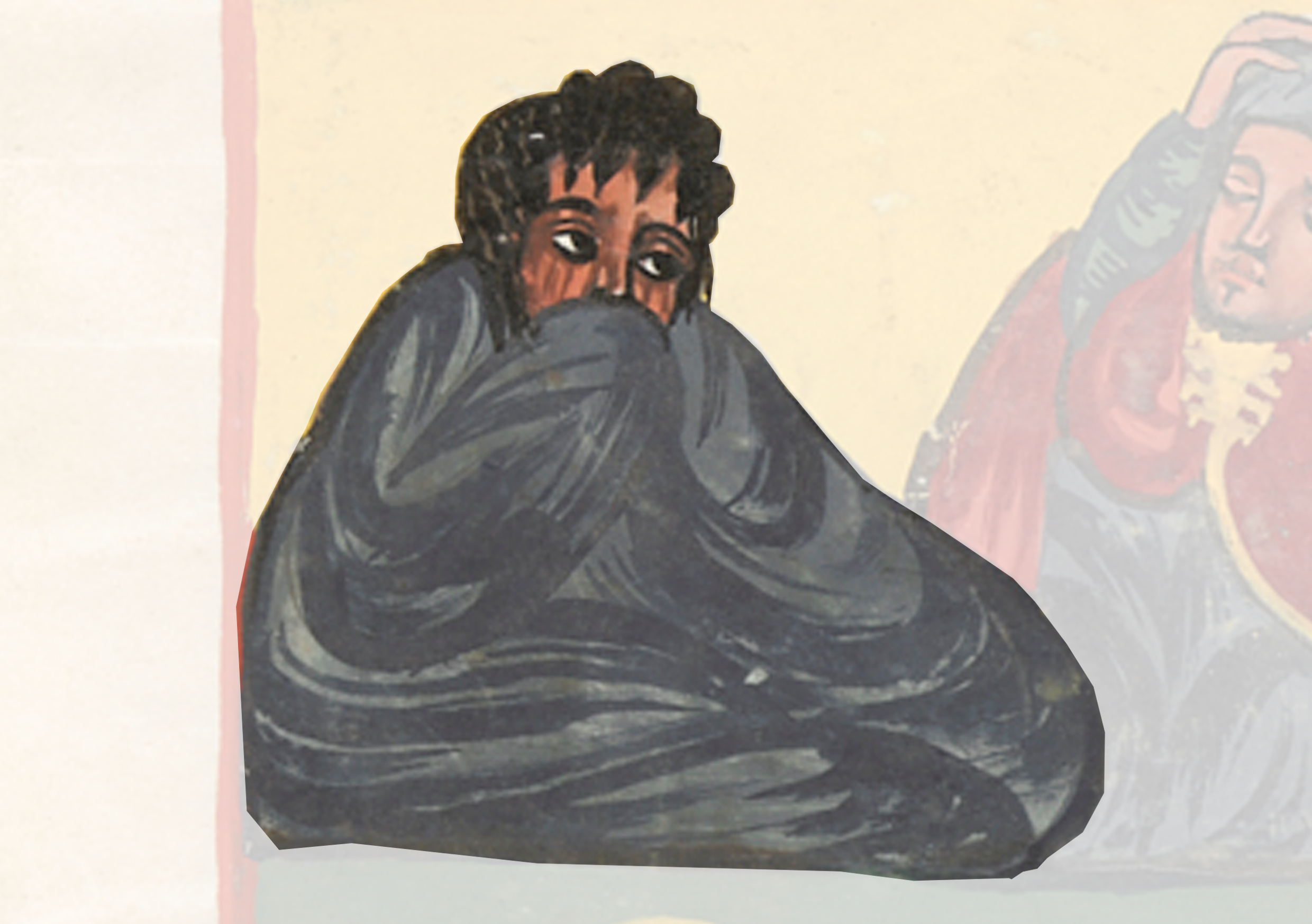 Painting Of A Man Sitting On A Couch