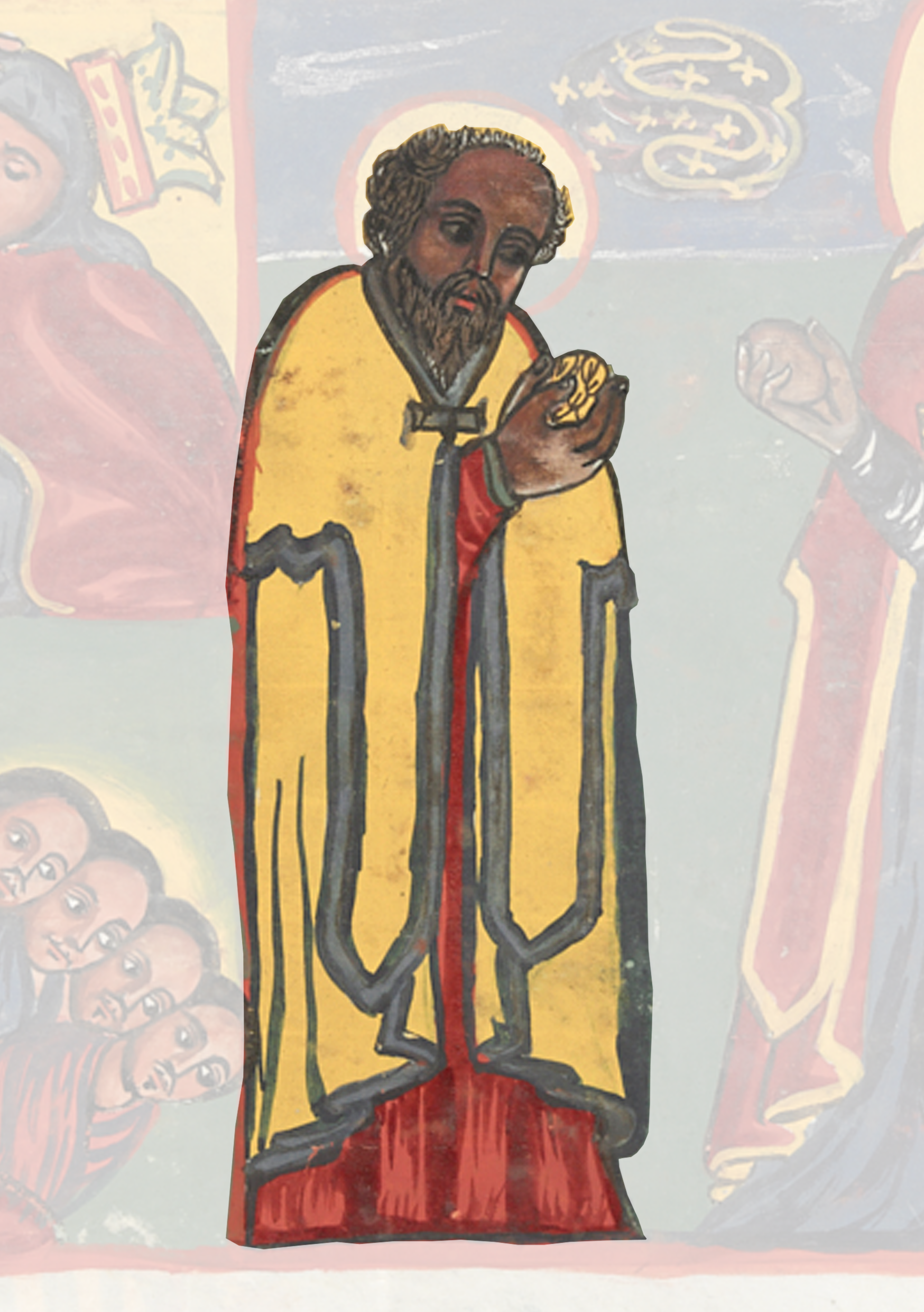 Painting Of A Man Holding A Microphone