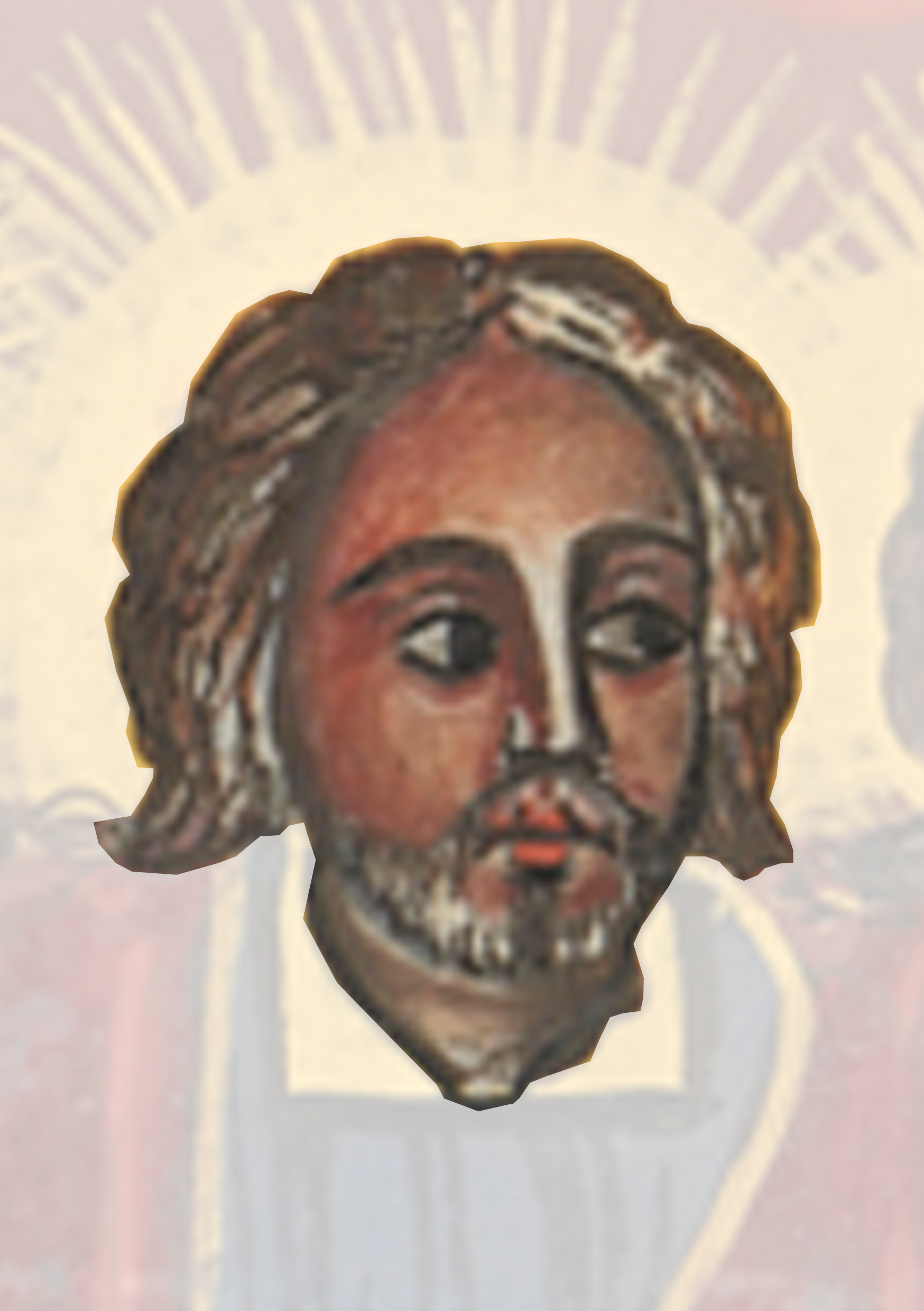 Painting Of Jesus With A Halo