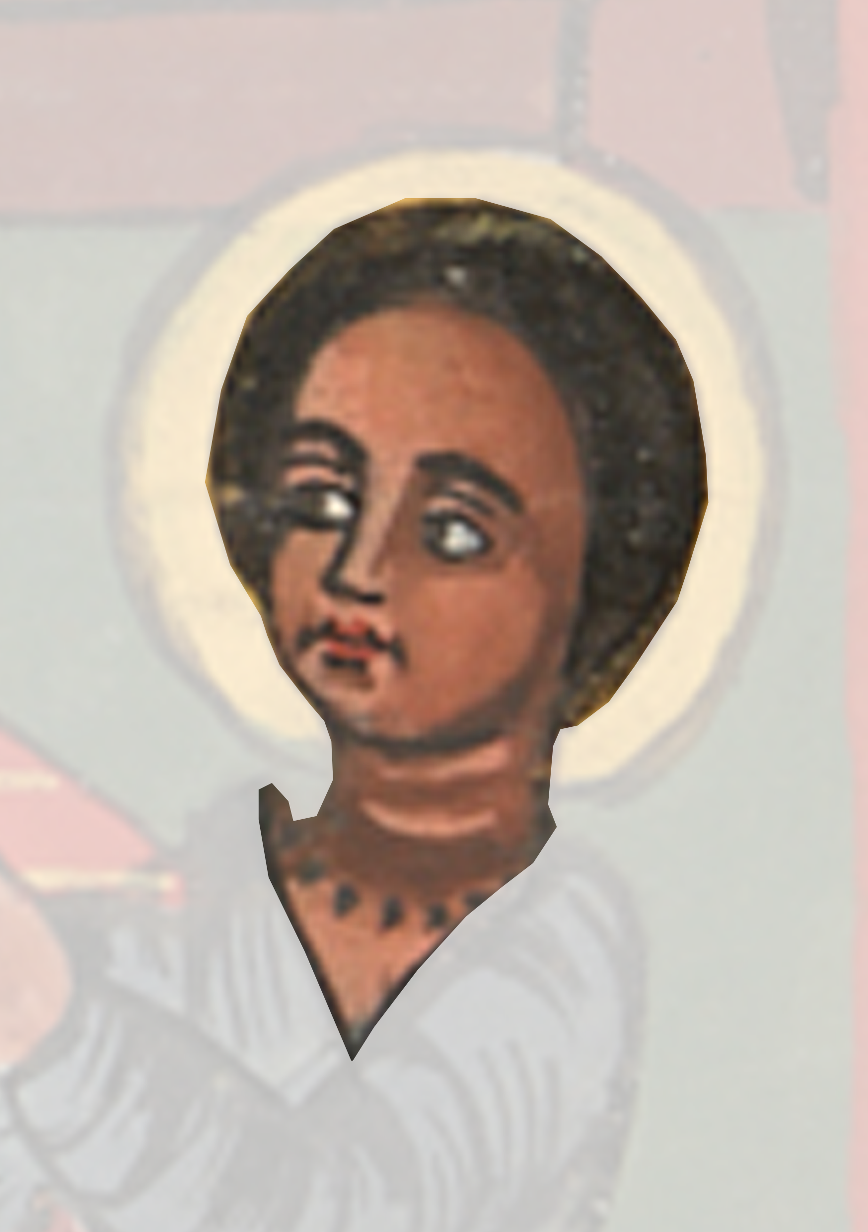 Painting Of A Woman With A Cross