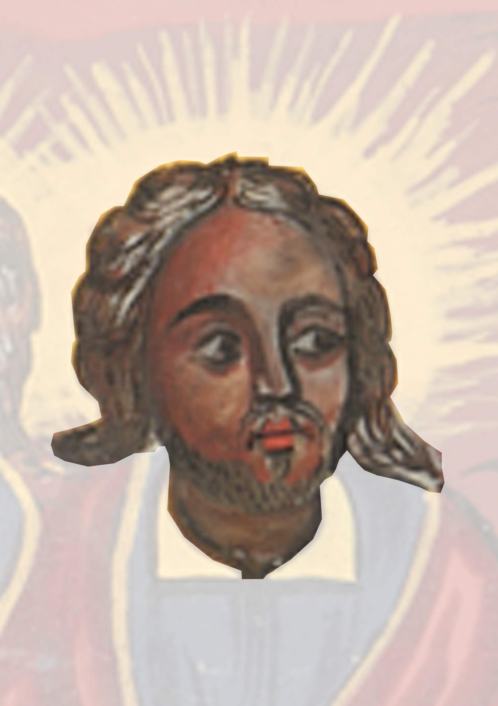 Painting Of Jesus With A Halo