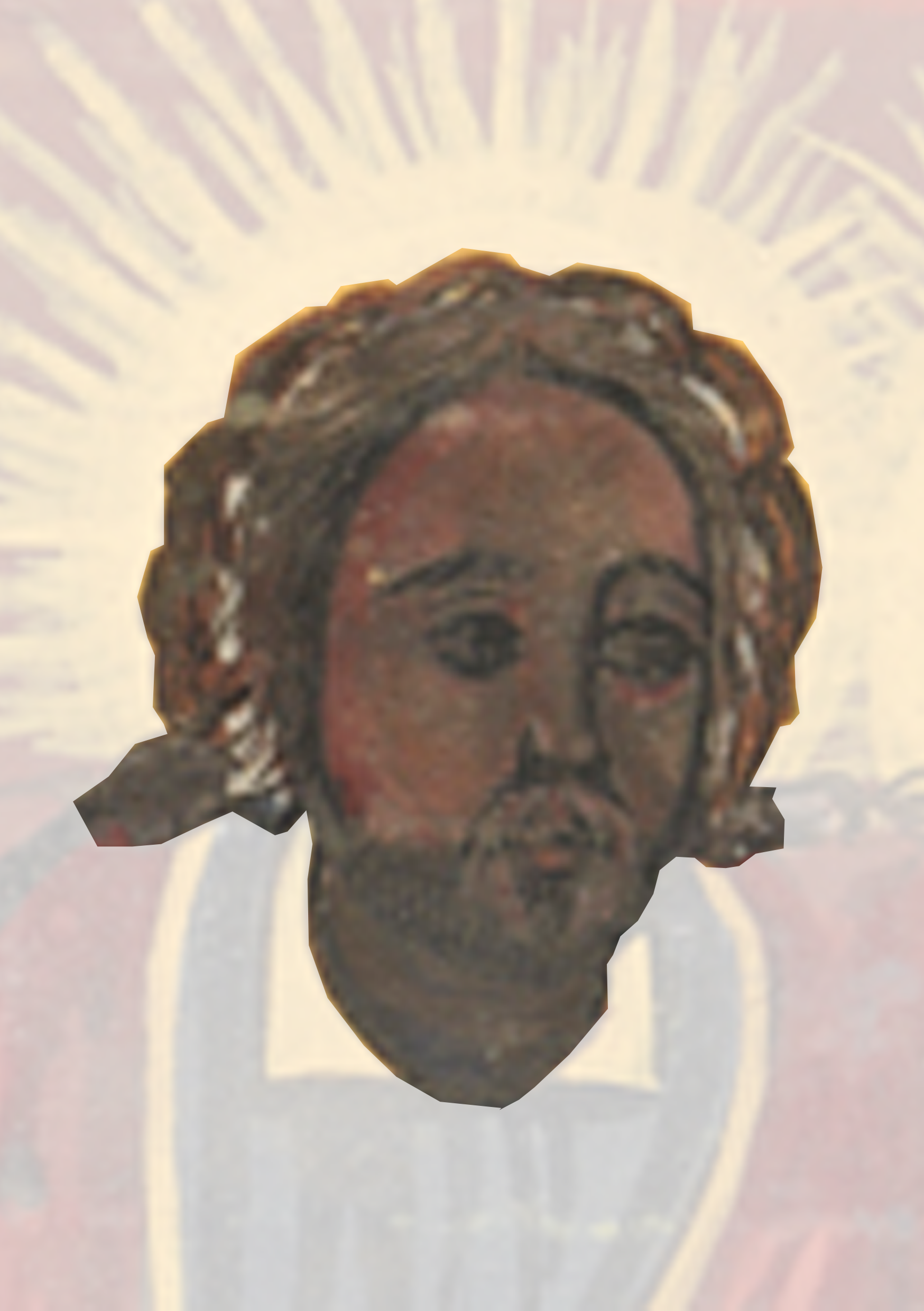 Painting Of Jesus With A Halo