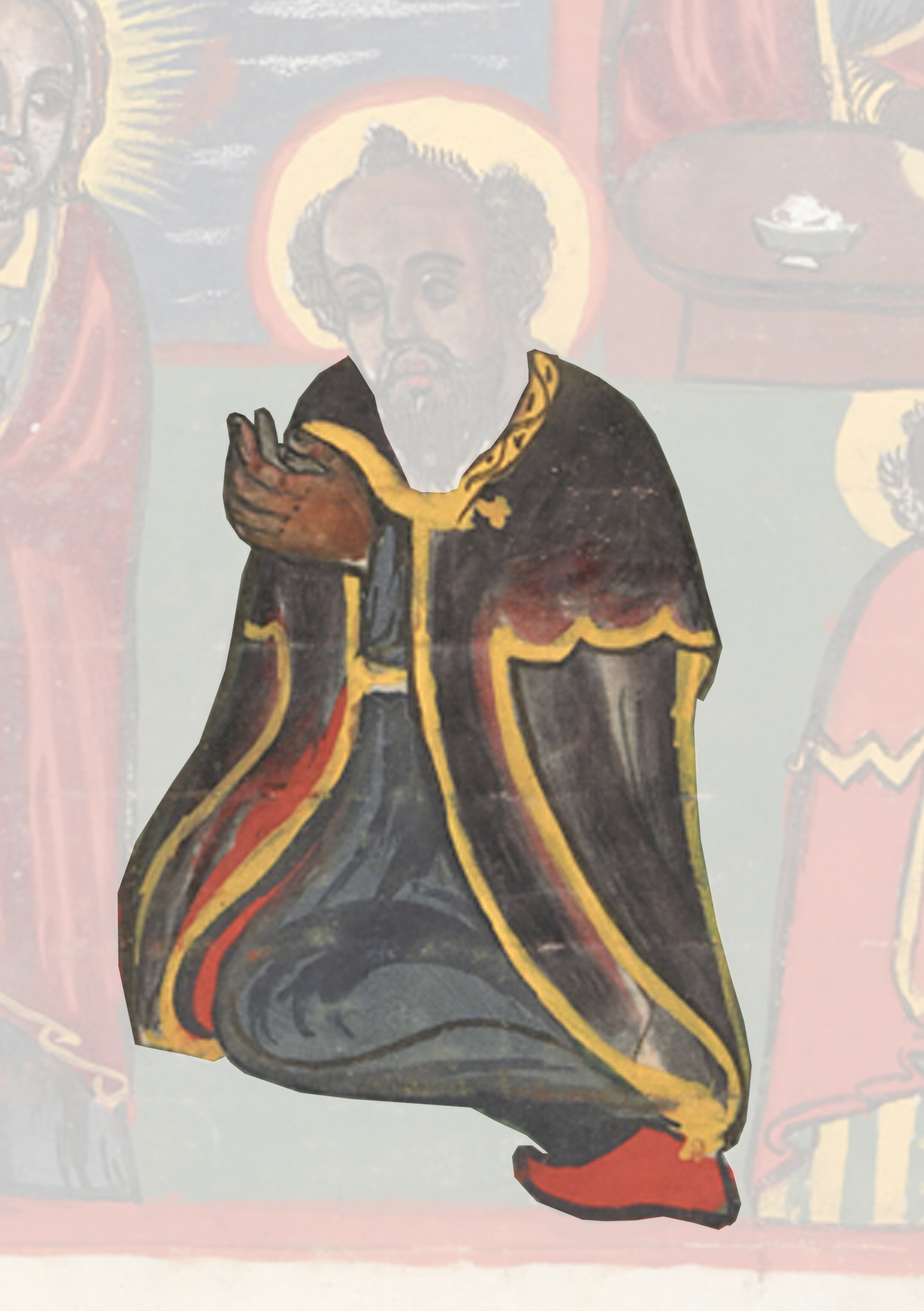 Painting Of A Man With A Cross