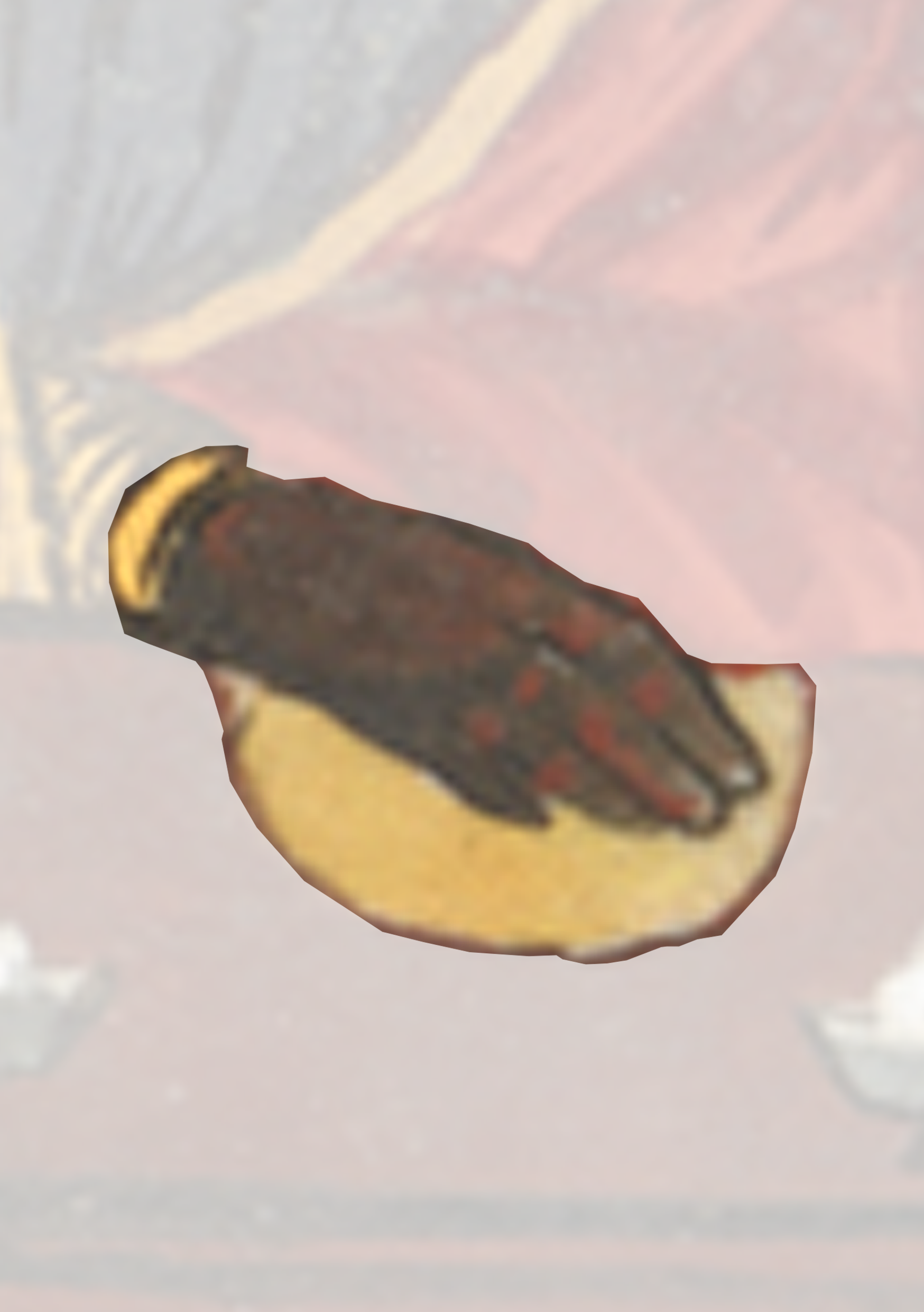 Bird Is Flying In The Air Above A Painting