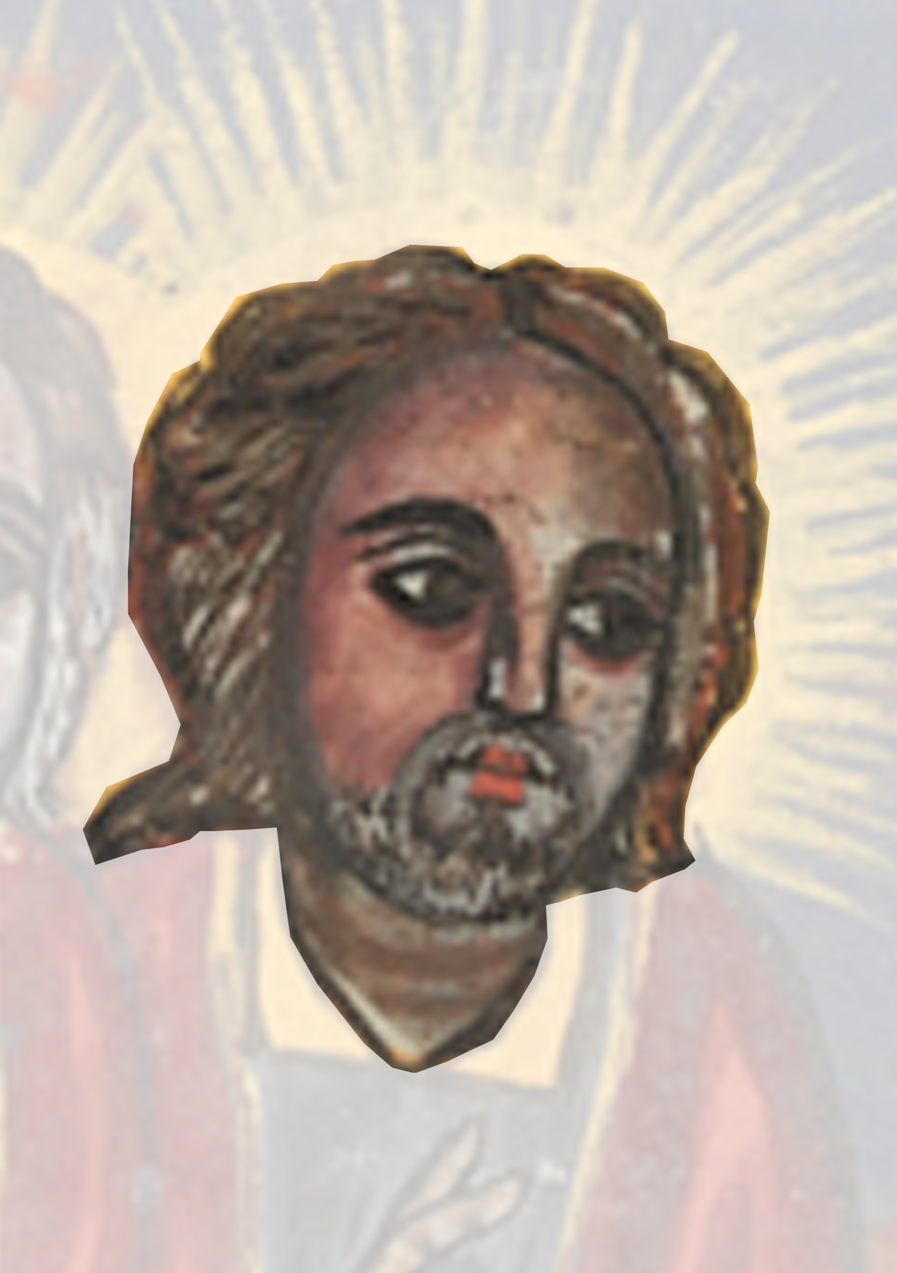 Painting Of Jesus With A Halo