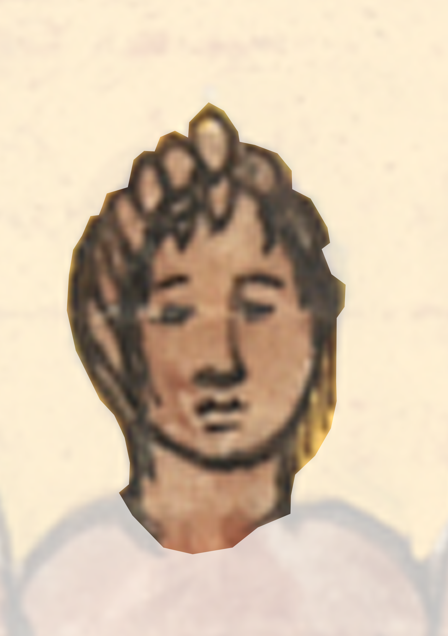 Drawing Of A Woman With A Face