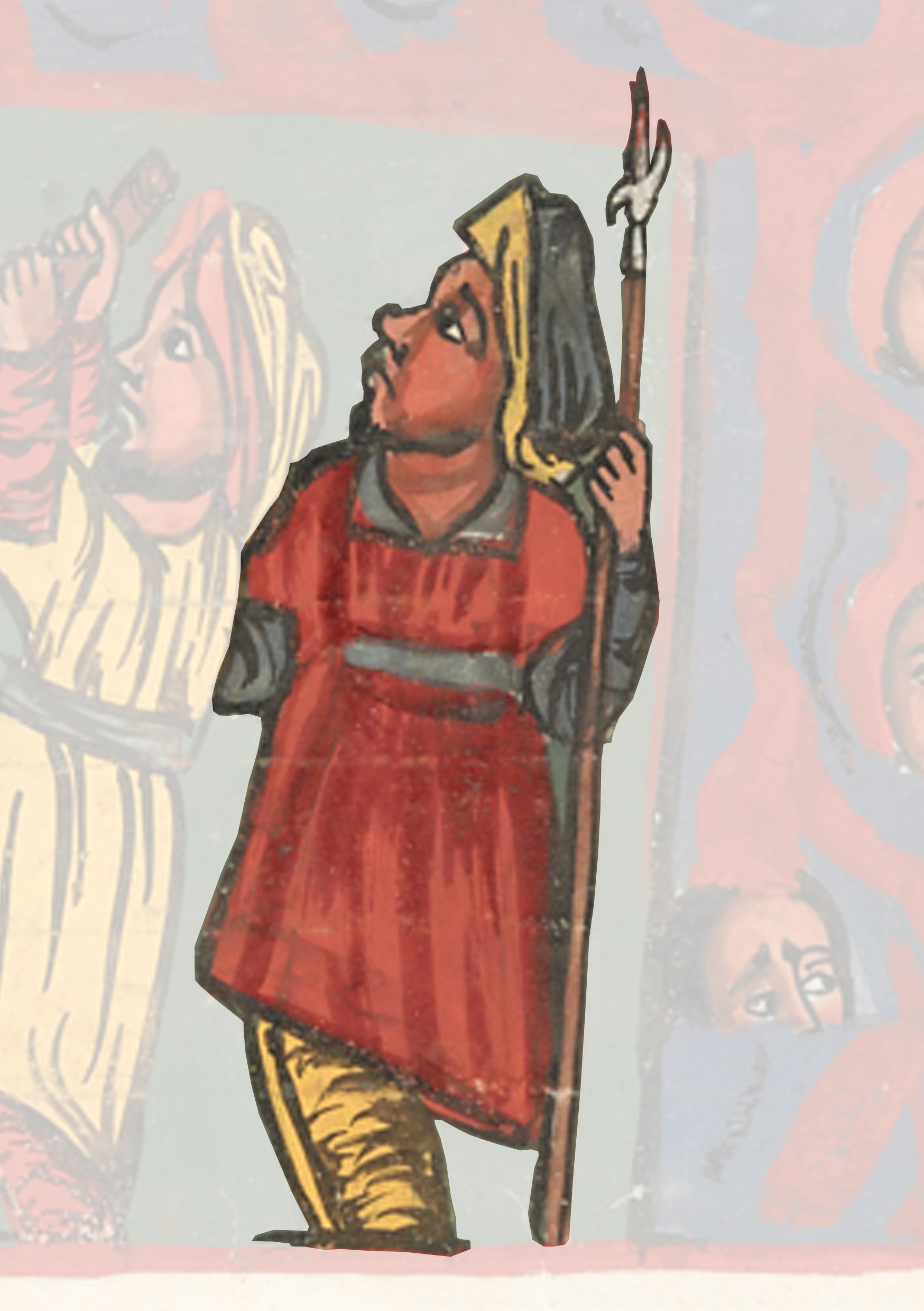 Painting Of A Man With A Stick