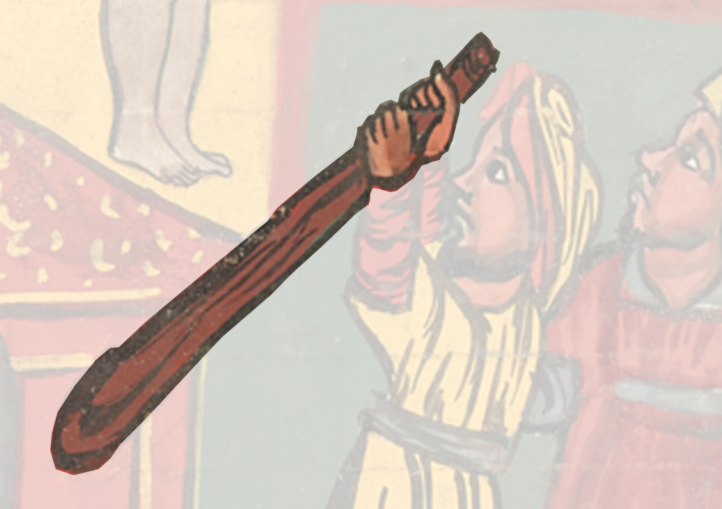 Painting Of A Man Holding A Knife