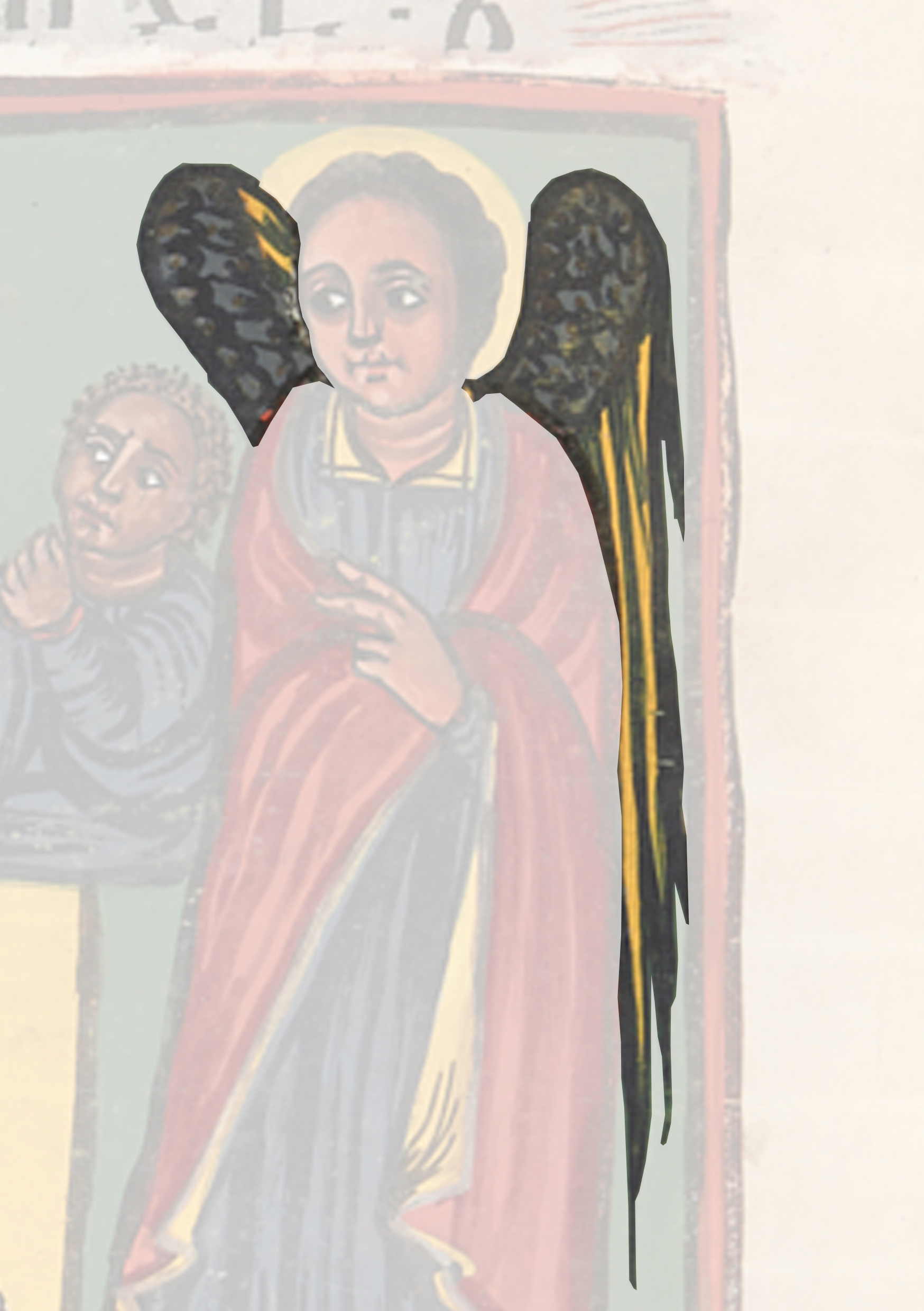 Angel With A Baby In His Arms