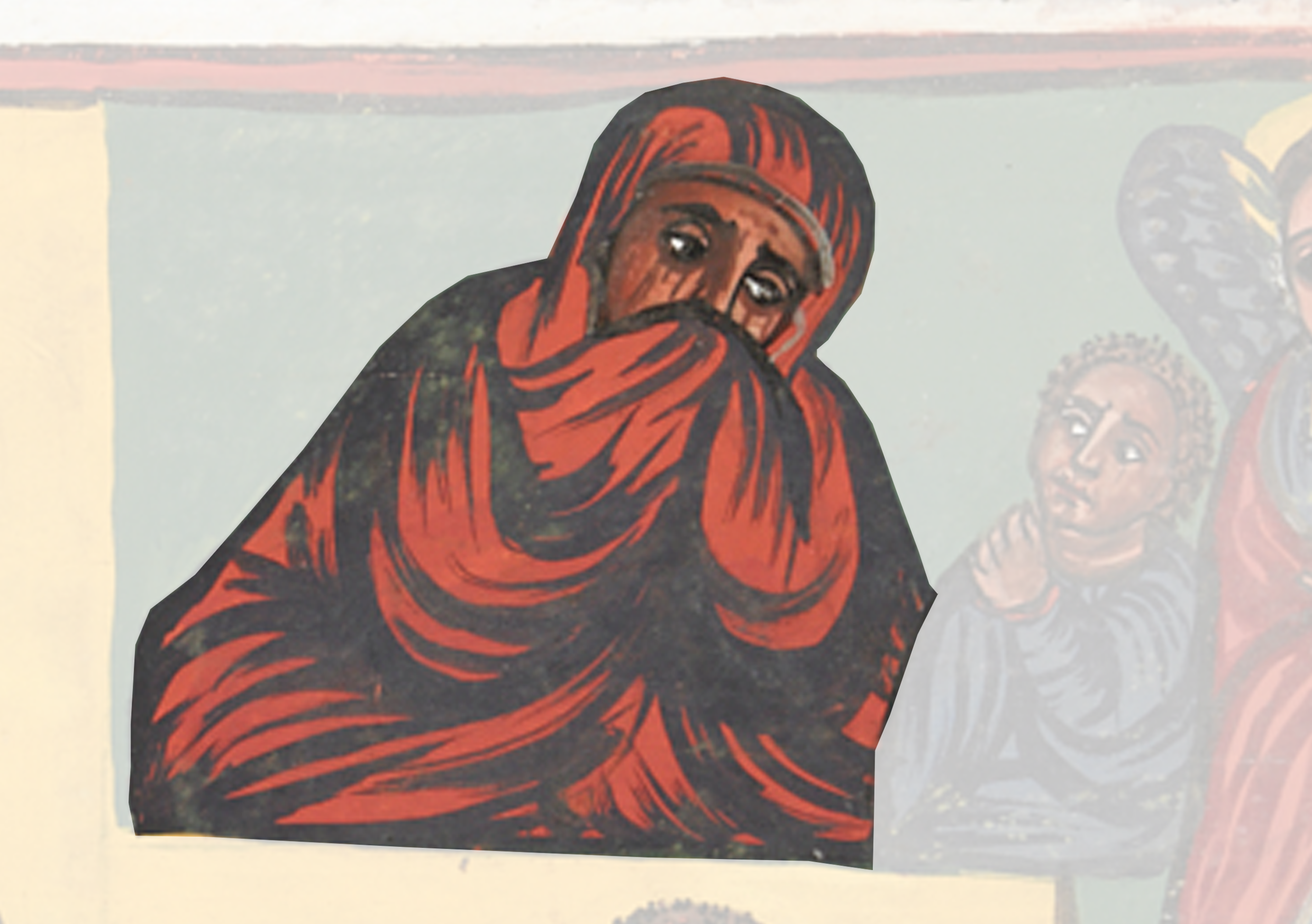 Painting Of A Woman With A Red Scarf