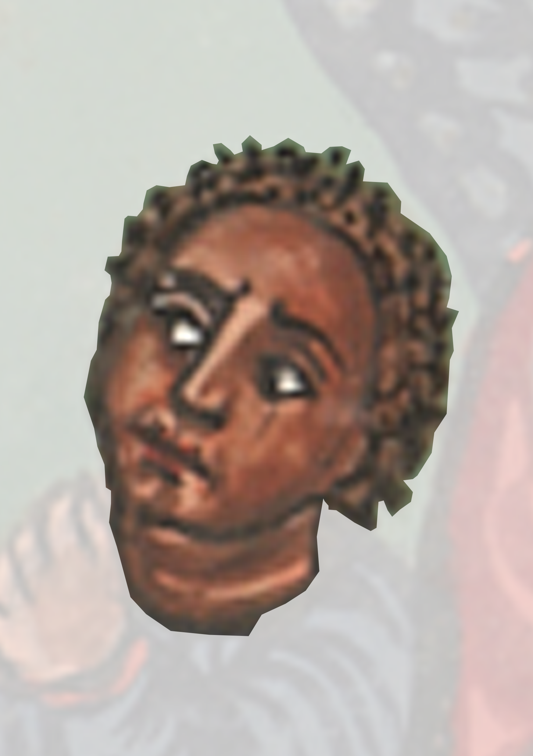 Small Head Of A Man With A Beard