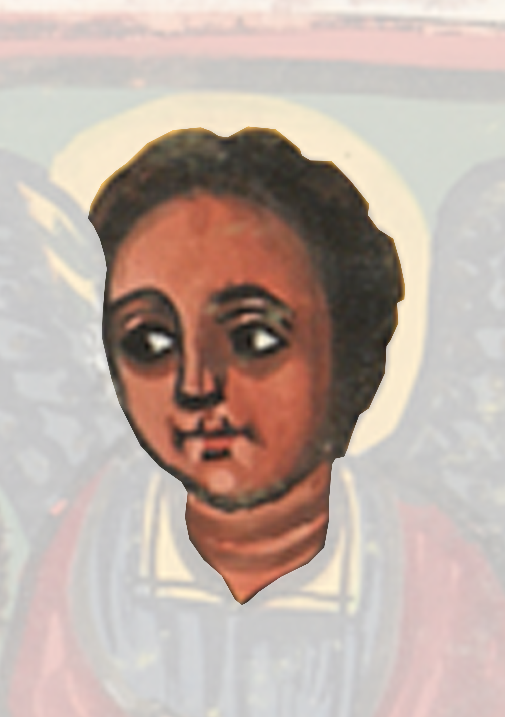 Painting Of An Angel With A Halo