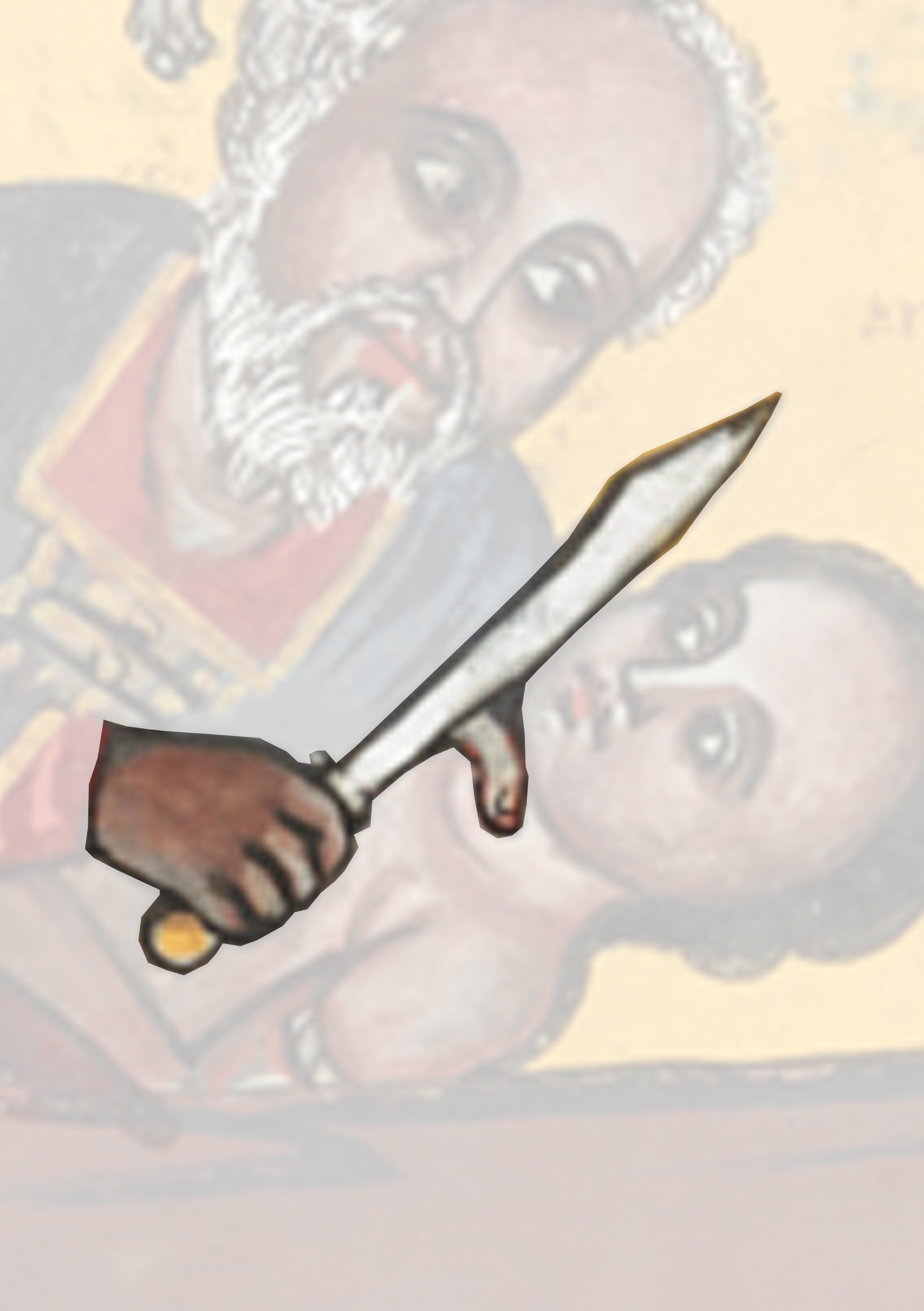 Painting Of A Man Holding A Knife