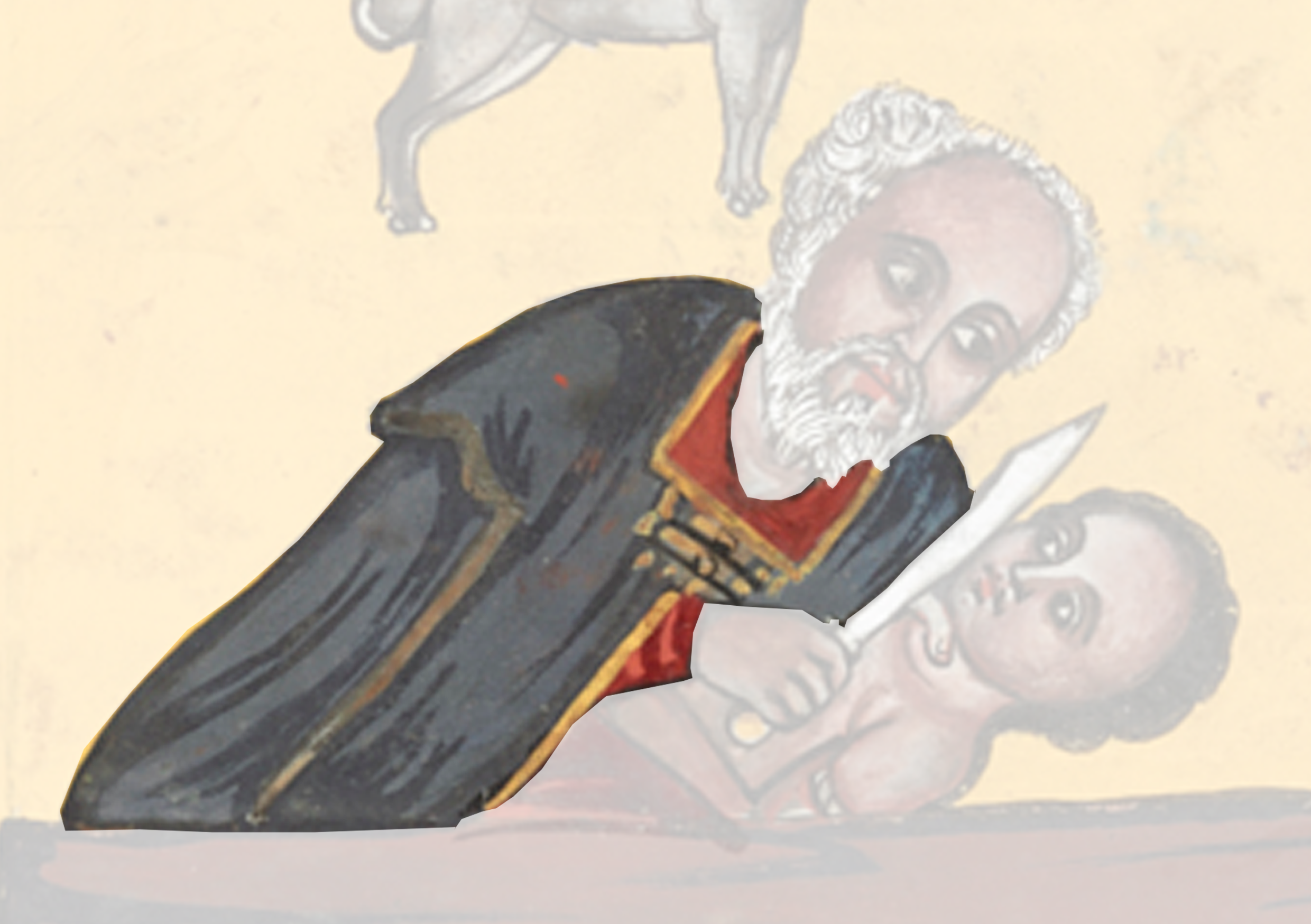 Painting Of A Man Holding A Knife