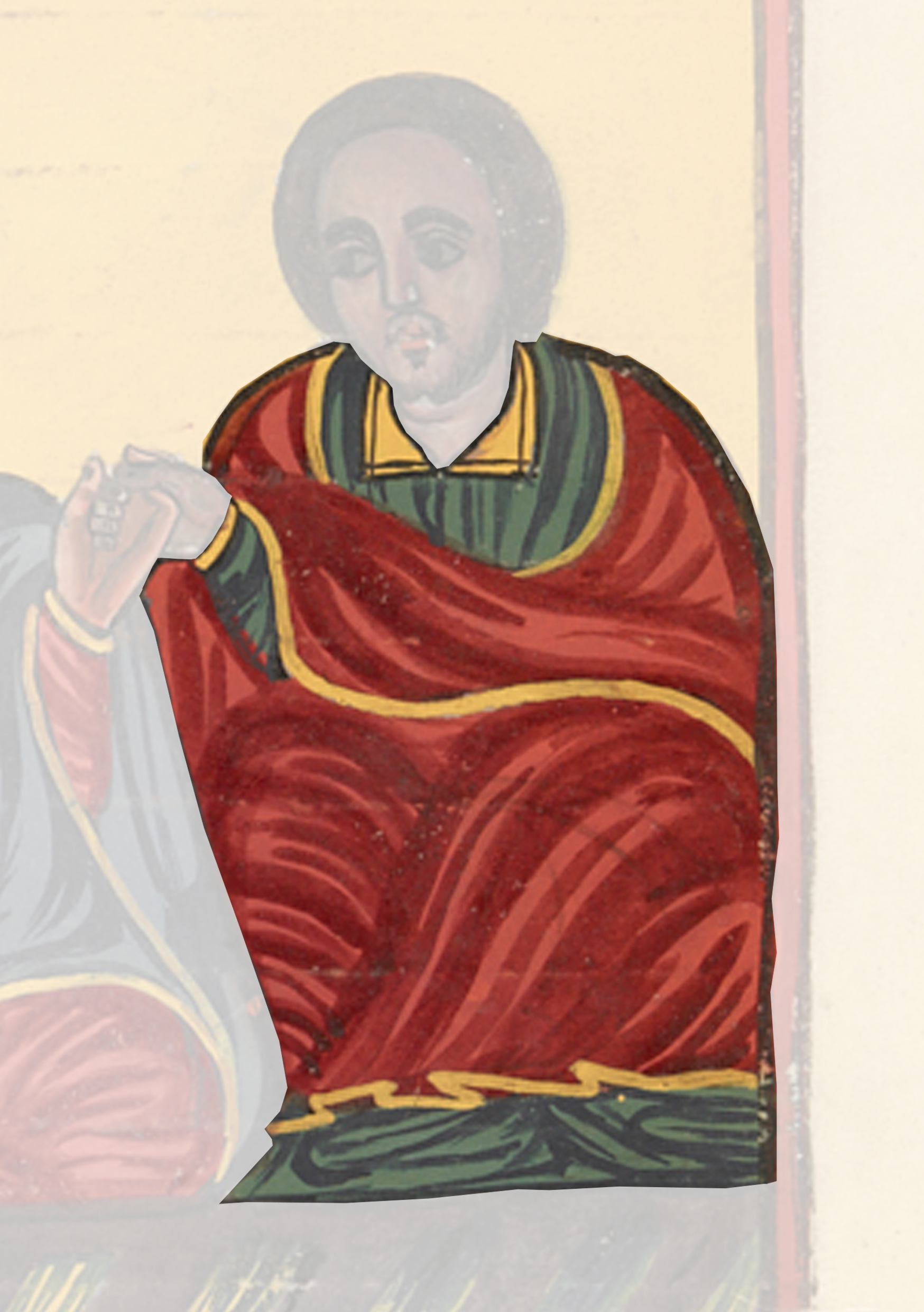 Painting Of A Man Sitting On A Couch