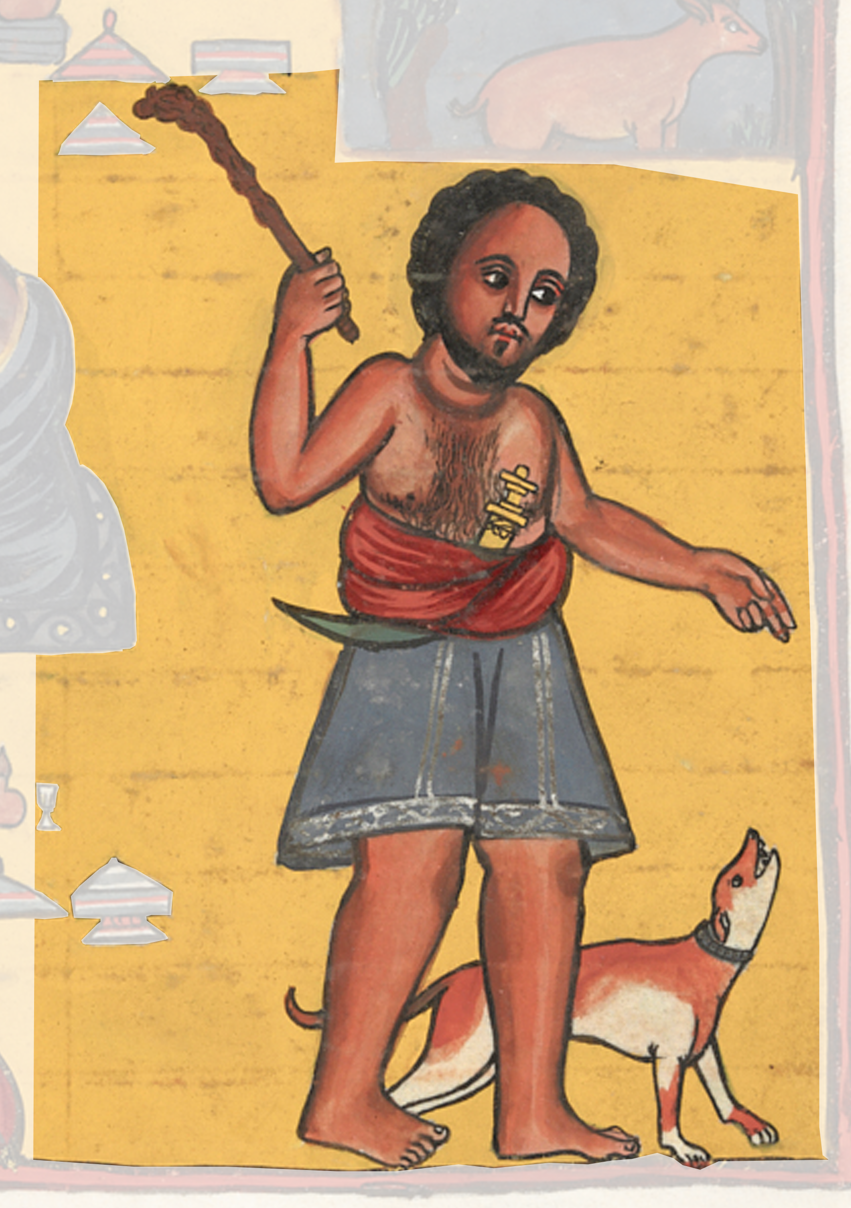 Painting Of A Man With A Dog