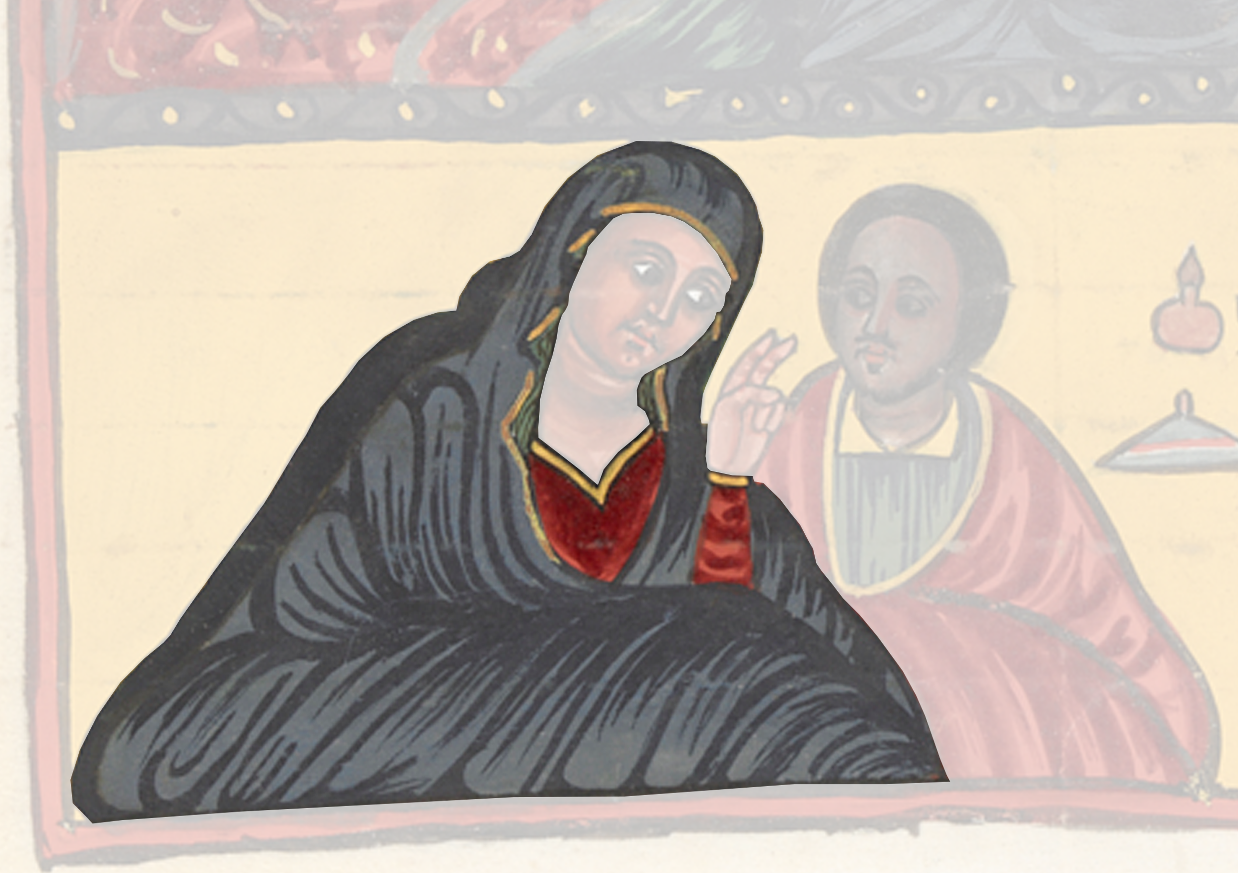 Painting Of A Woman In A Black Dress