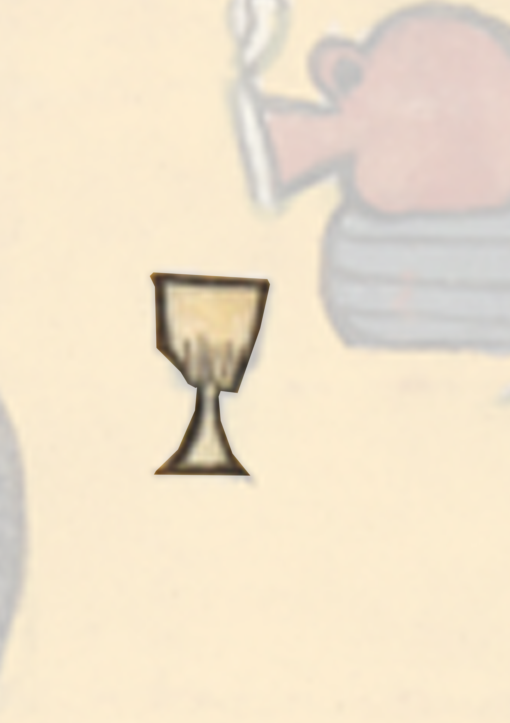Cartoon Character With A Cup In His Hand