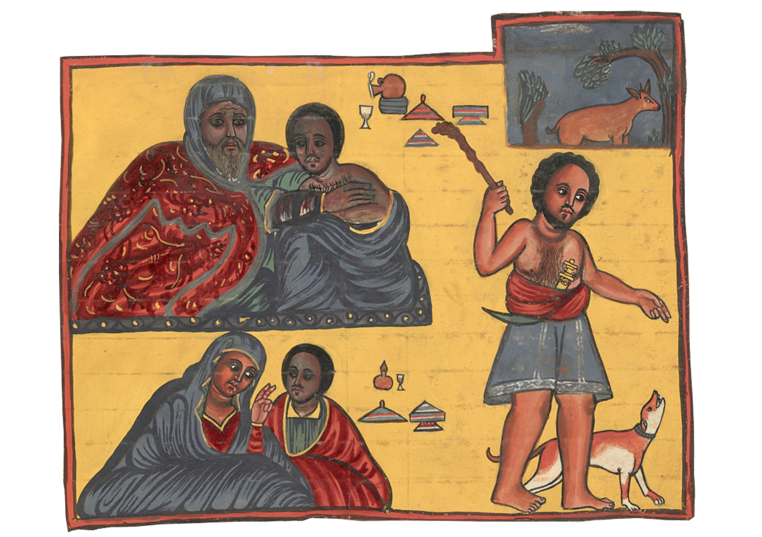 Painting Of A Woman And Two Men