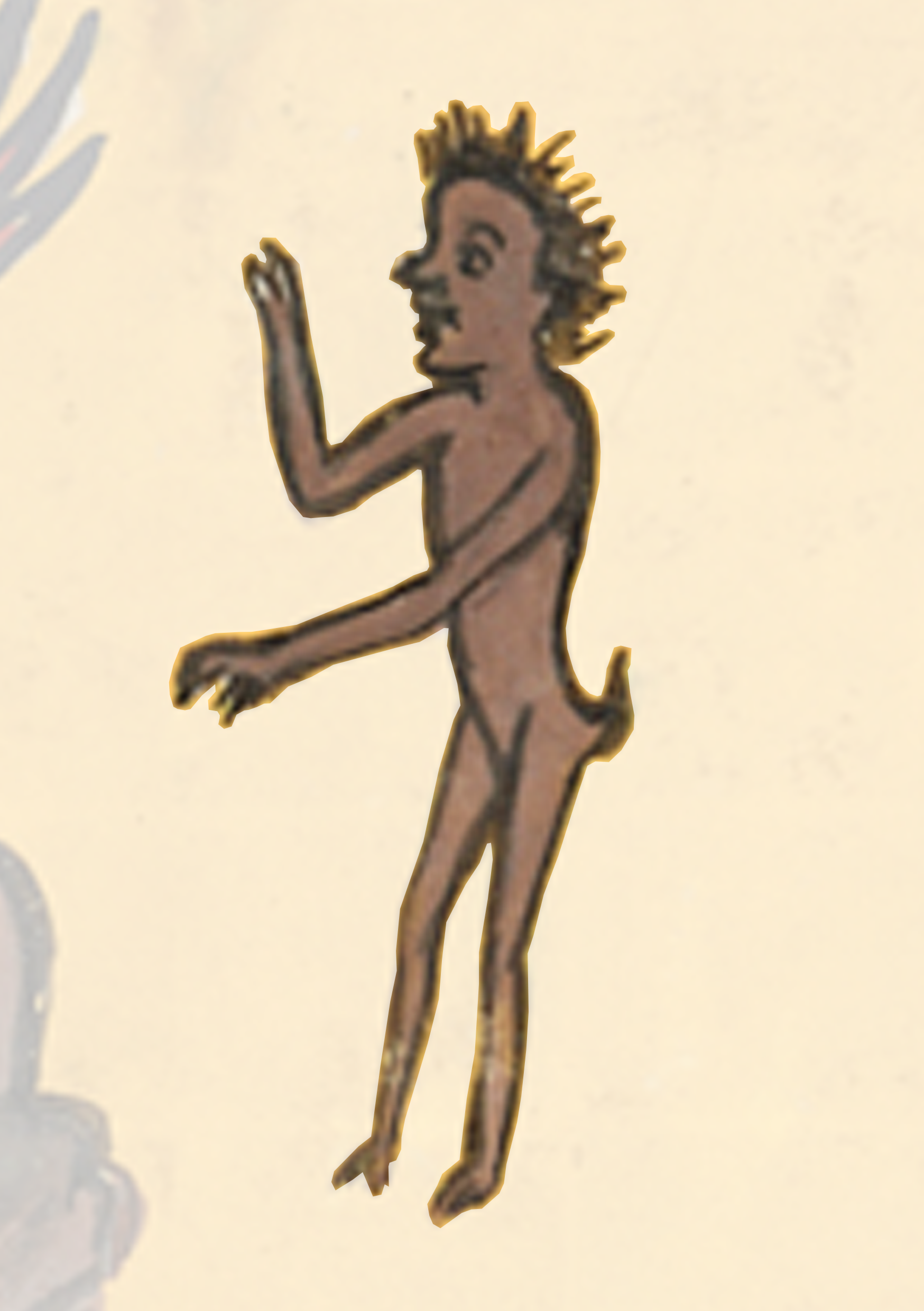 Picture Of A Man With A Bird On His Back