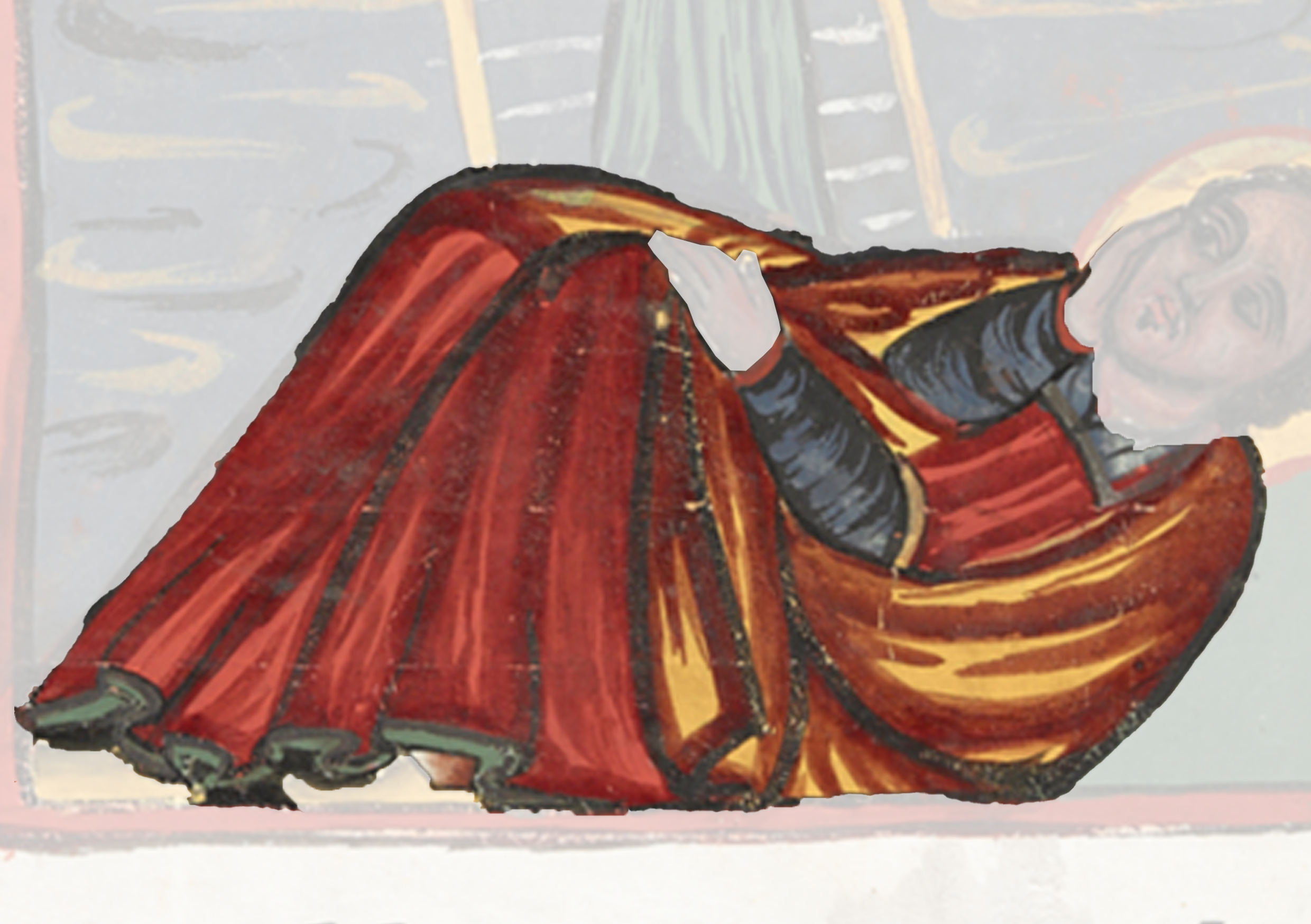 Painting Of A Woman In A Red Dress