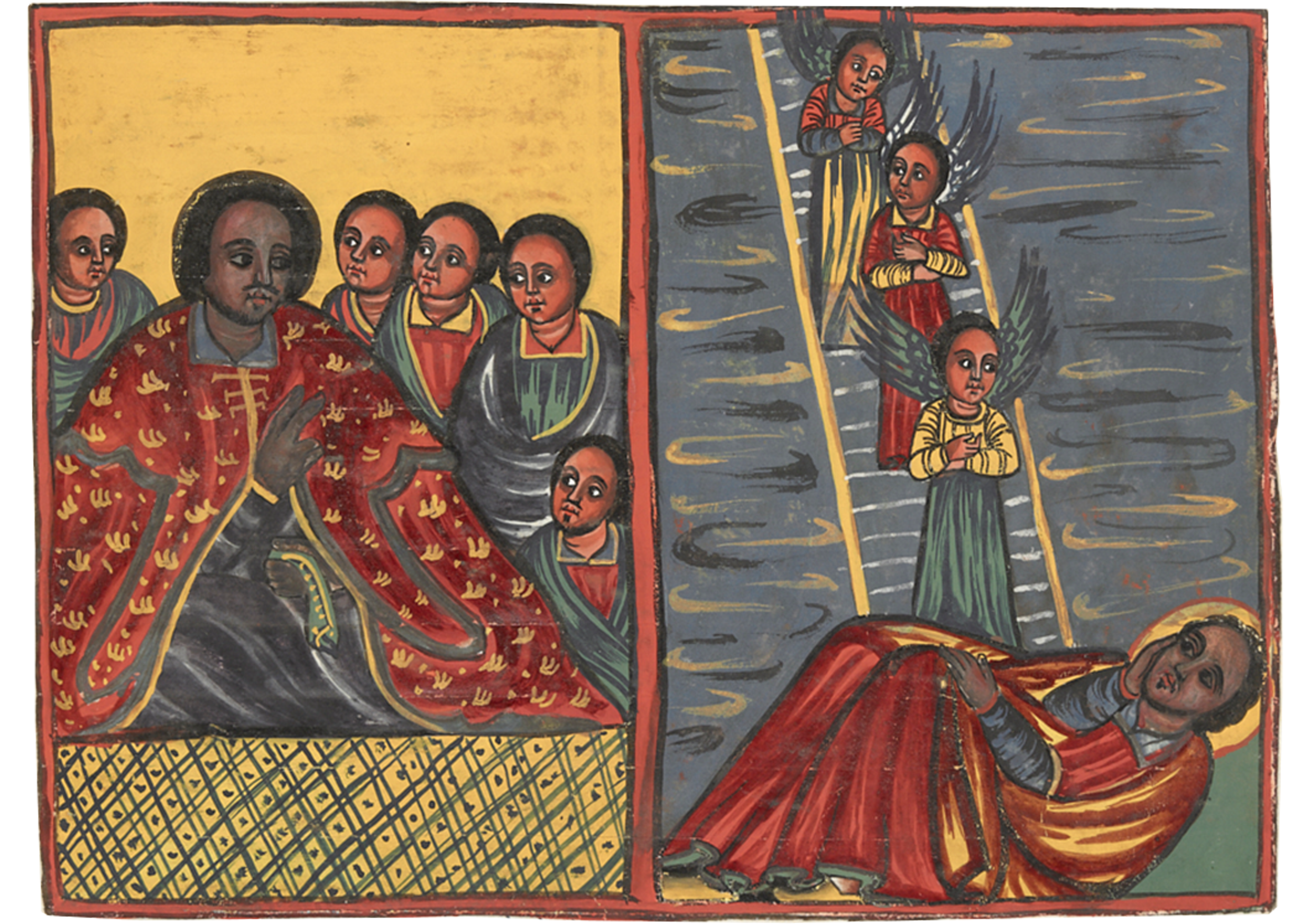 Painting Of A Woman And Two Men