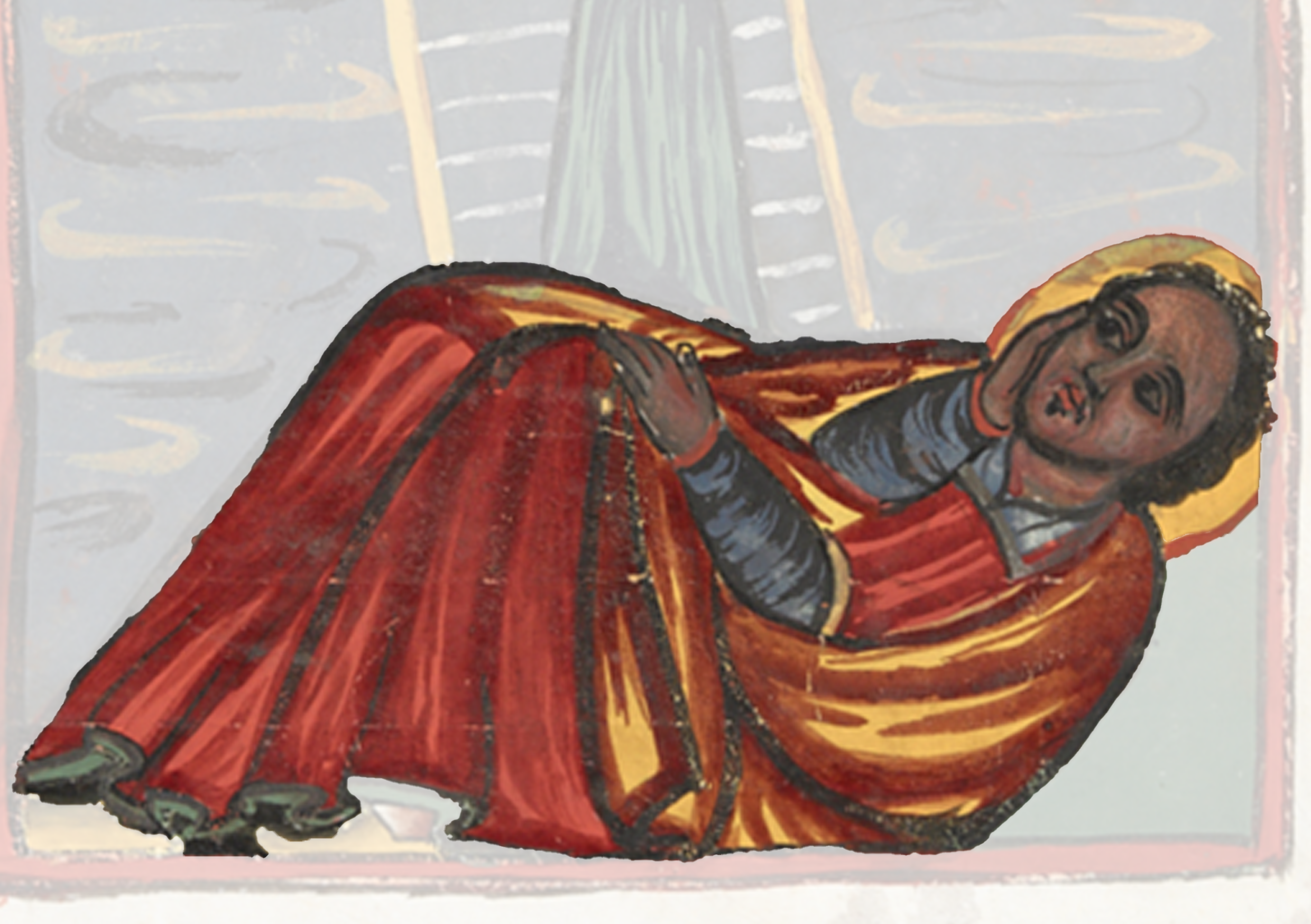 Painting Of A Man In A Red Robe
