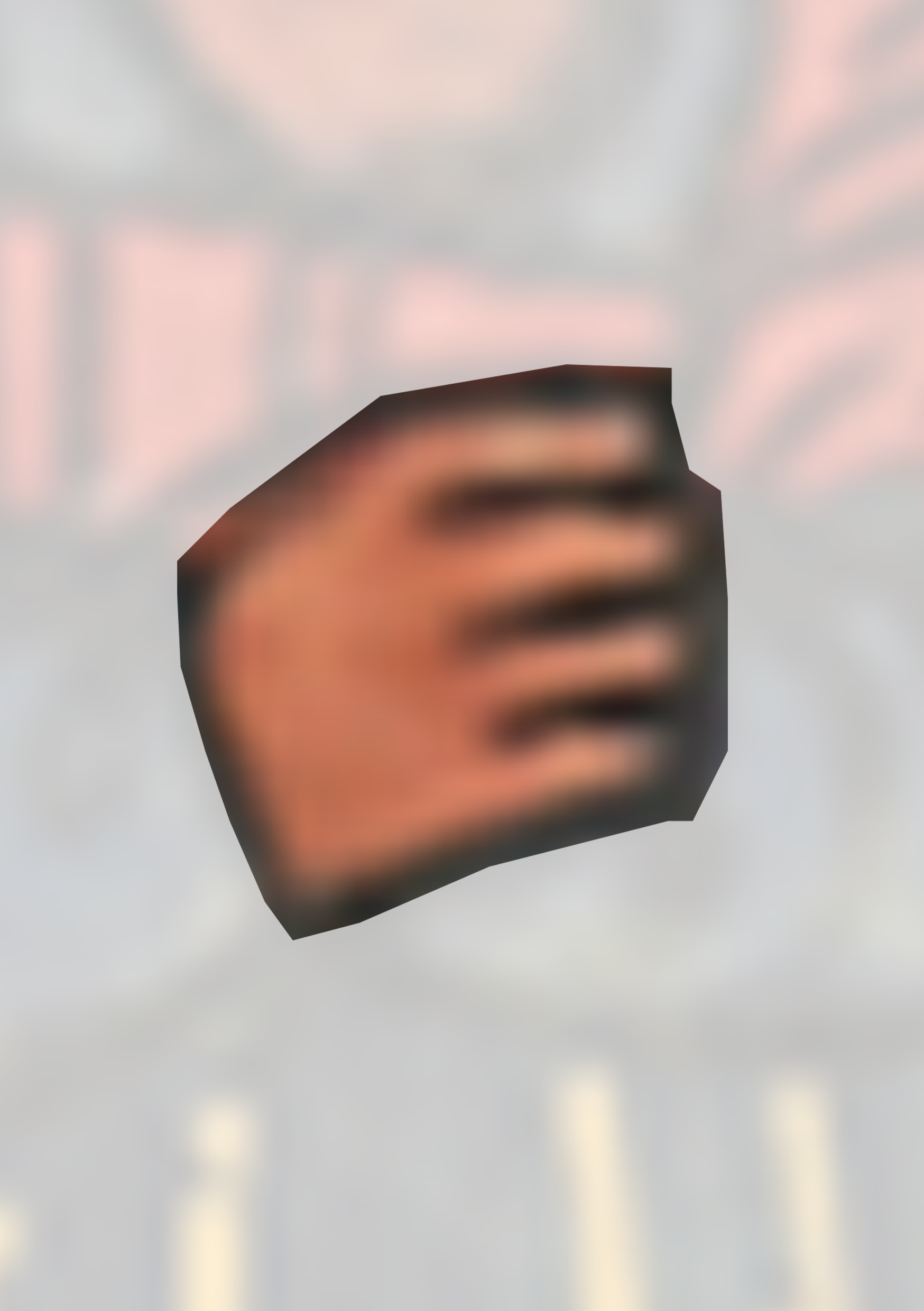 Close Up Of A Hand With A Blur
