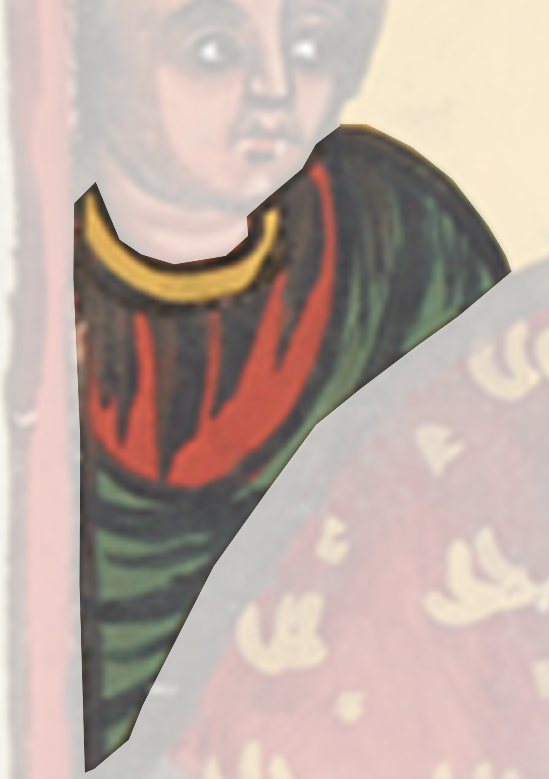 Painting Of A Man In A Red And Green Outfit
