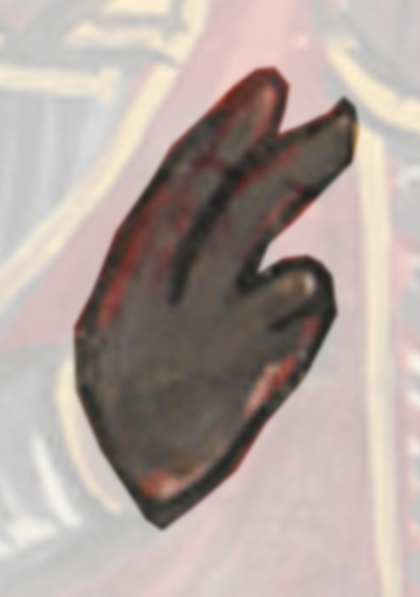 Hand Is Shown In The Middle Of A Painting
