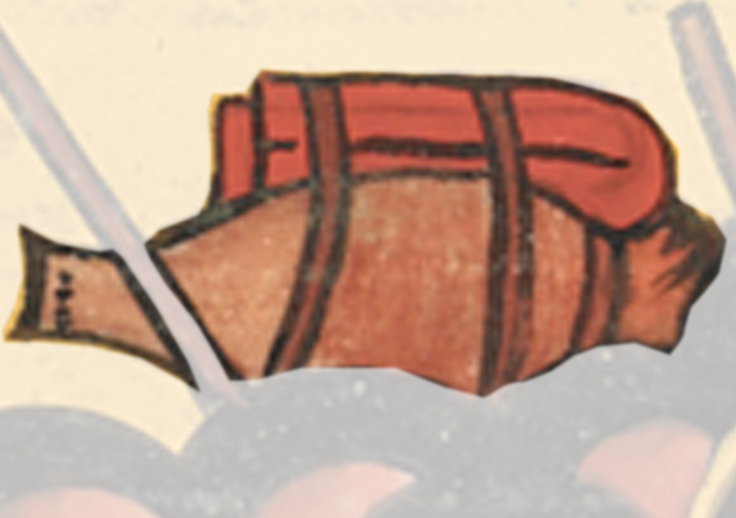 Drawing Of A Fish With A Red Bag