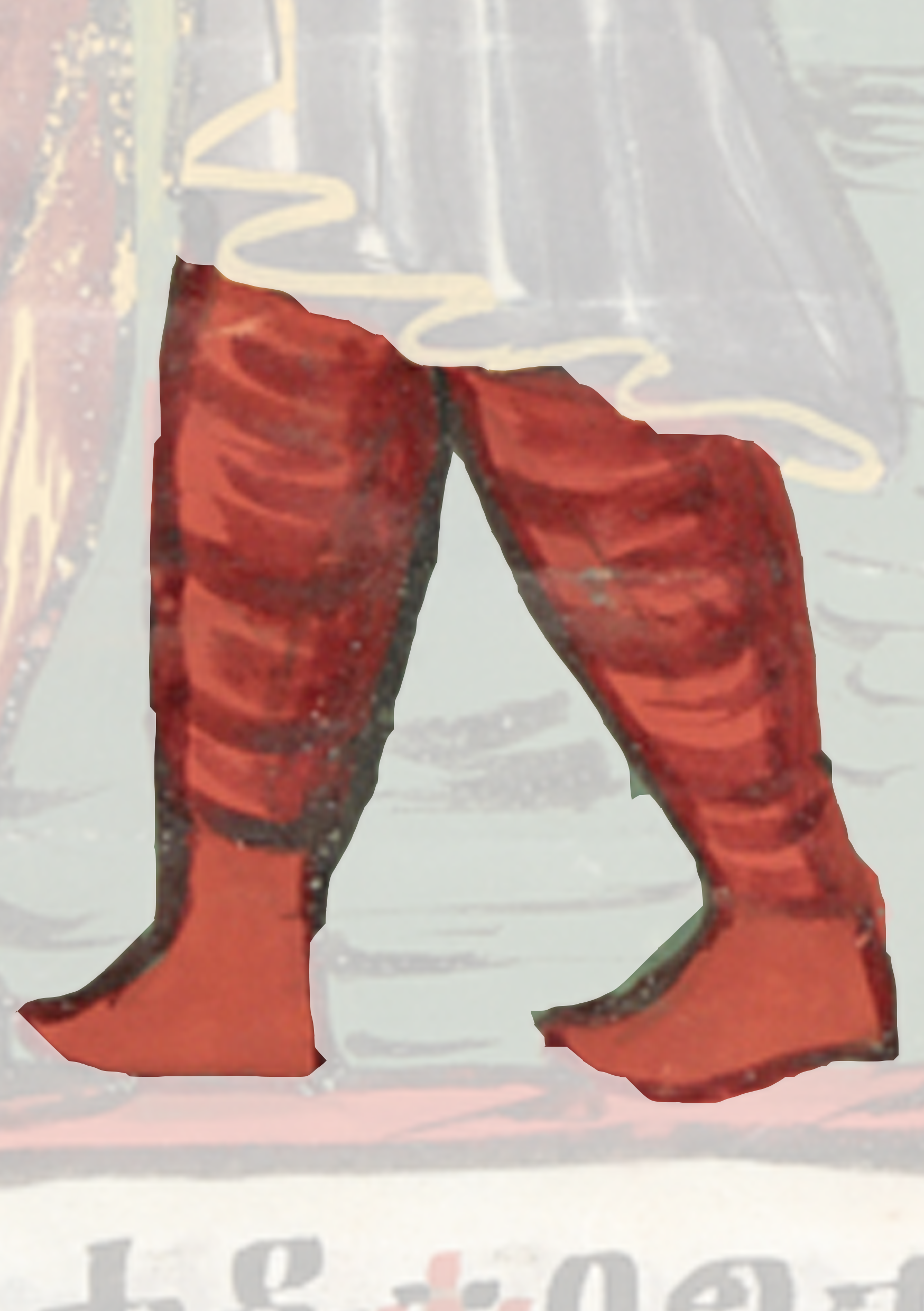Painting Of A Woman In Red Boots