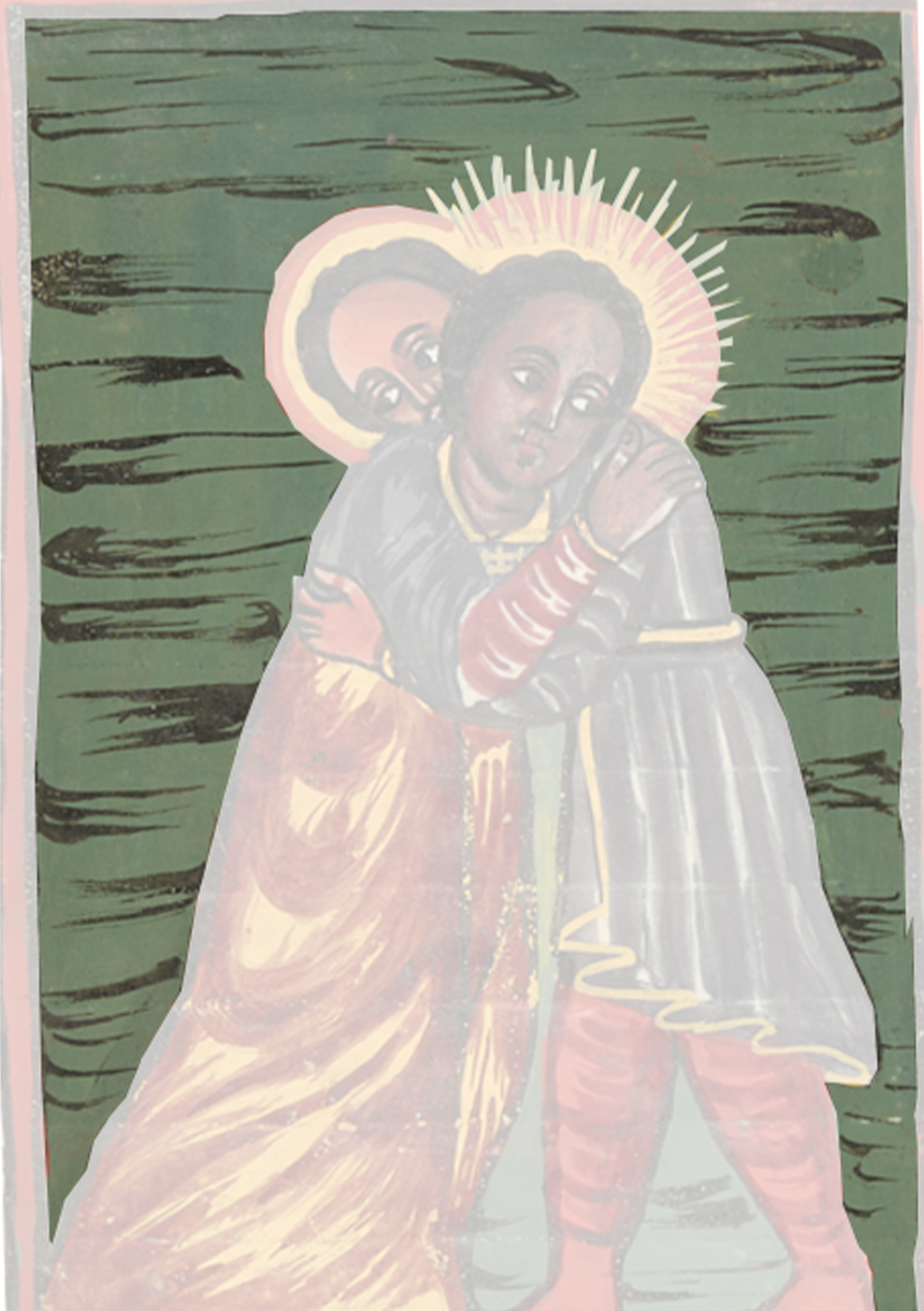 Painting Of A Man And Woman Hugging
