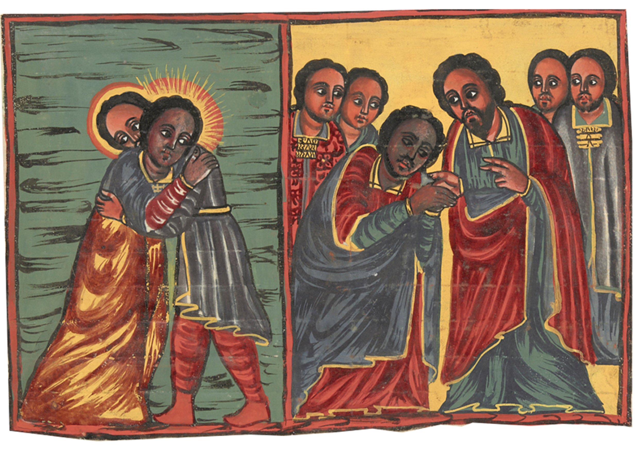 Three Saints One With A Woman And One With A Man
