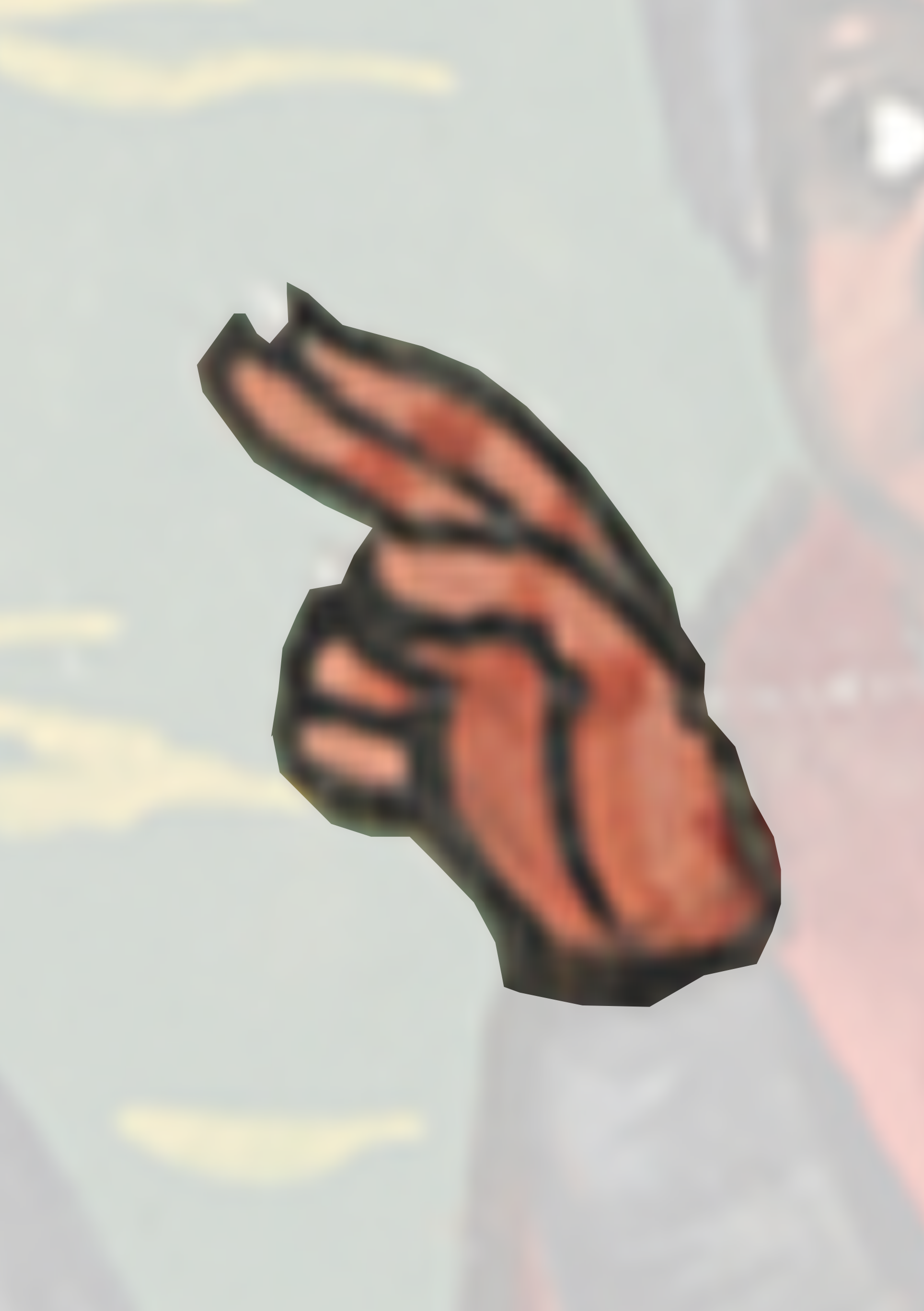 Drawing Of A Hand With A Finger On It