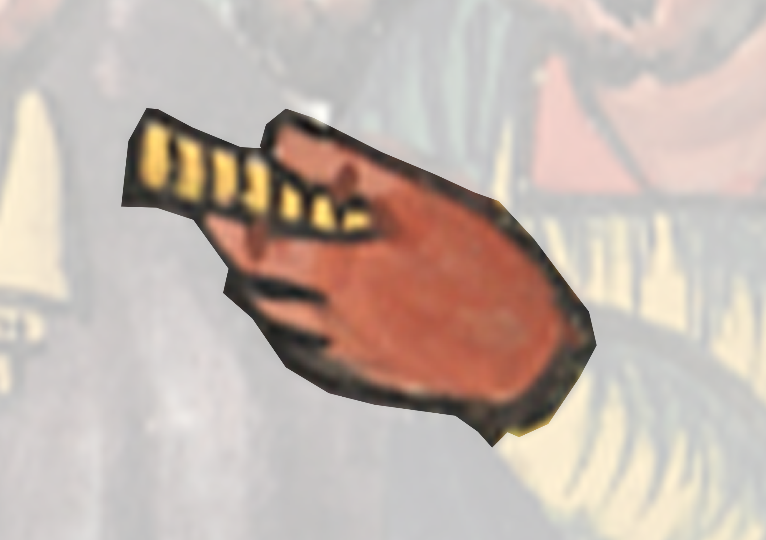 Drawing Of A Hand Holding A Knife