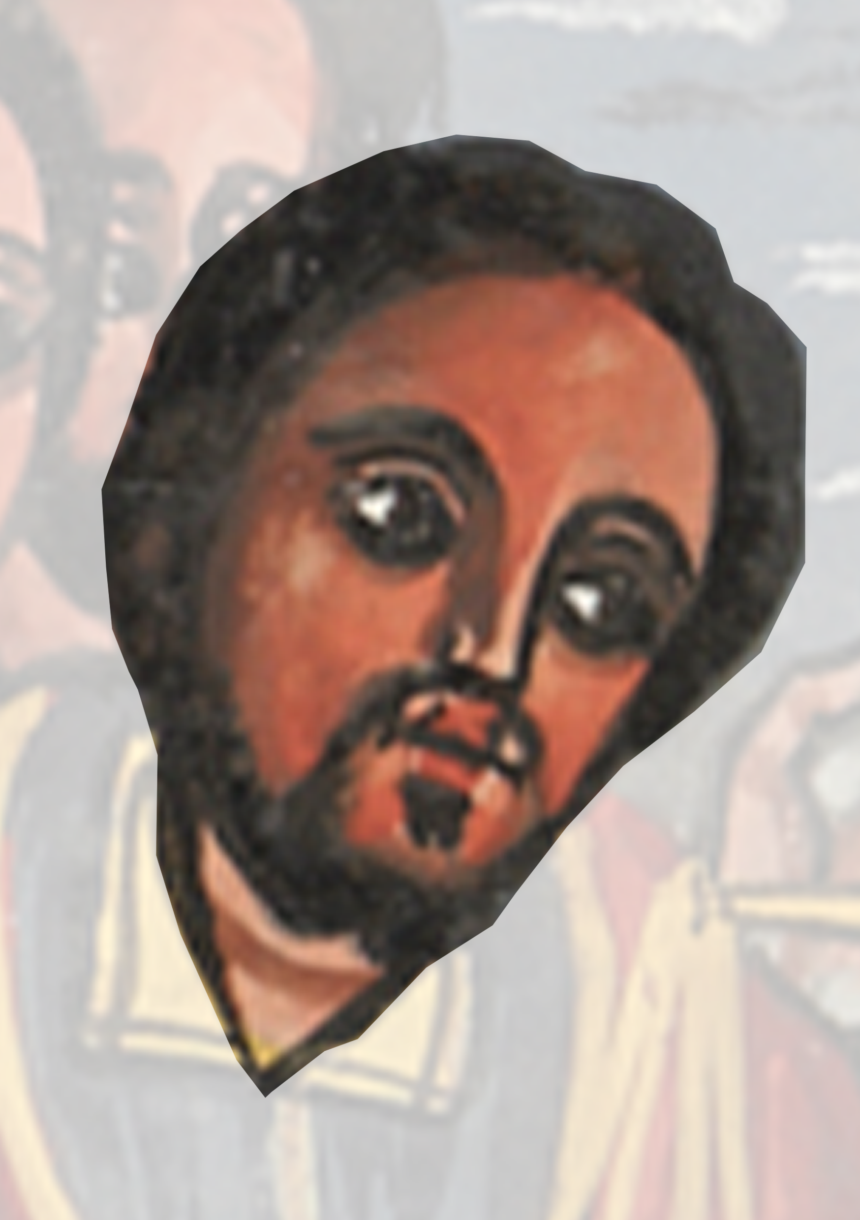 Painting Of Jesus With A Beard And A Beard