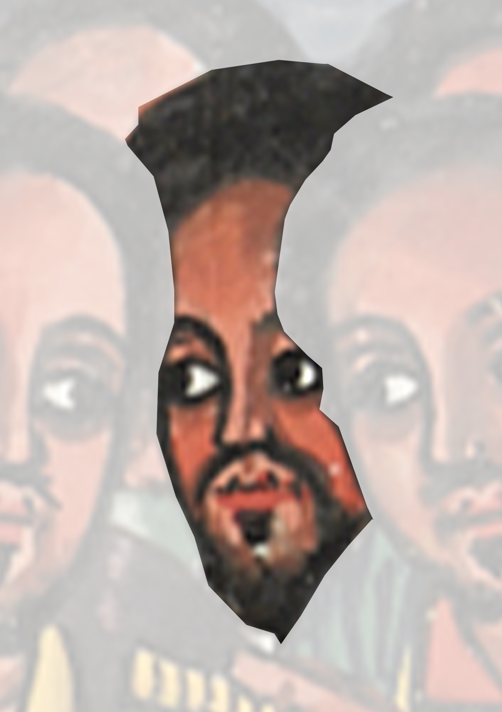 Face With A Face Cut Out Of It