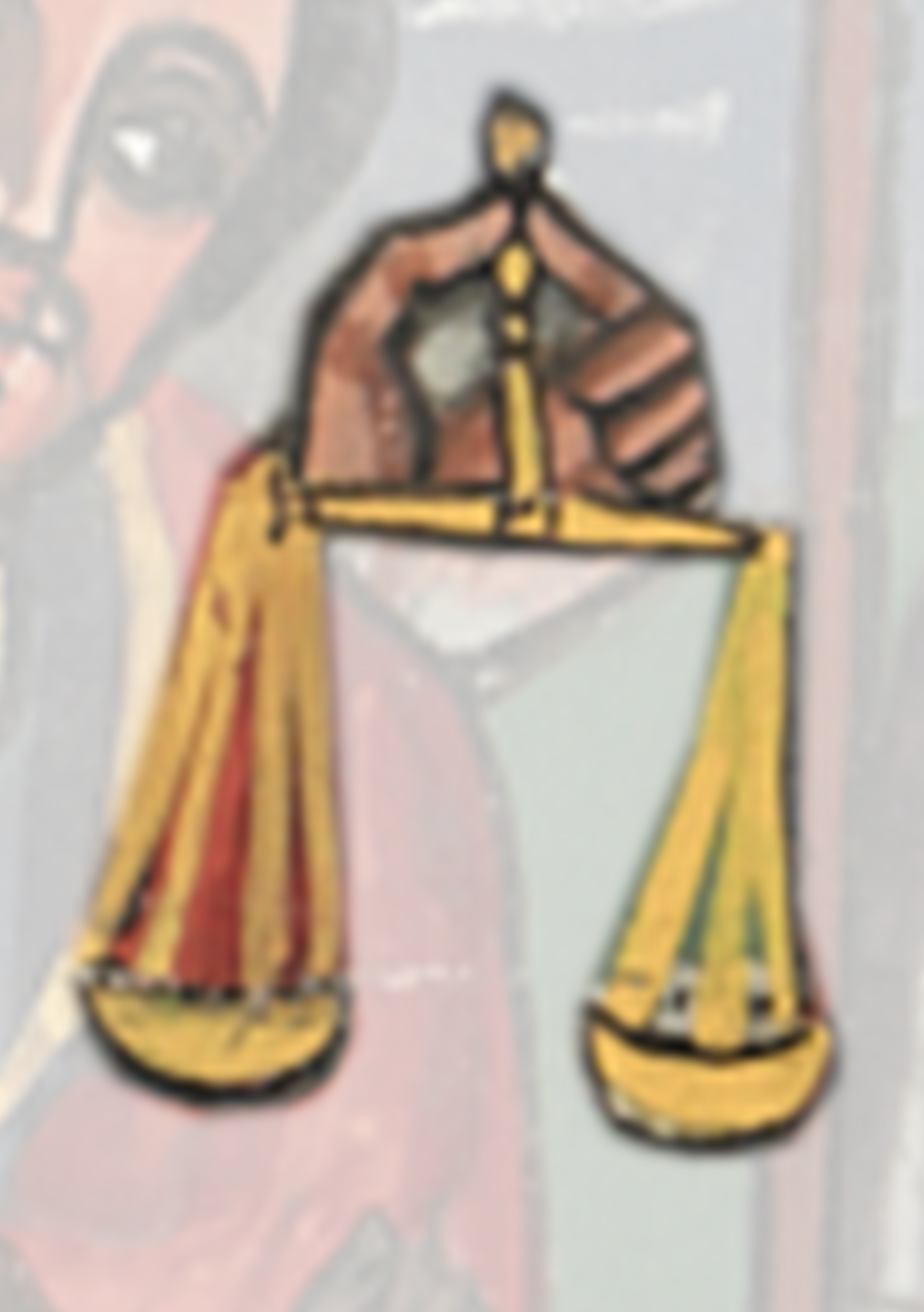 Painting Of A Man Holding A Scale