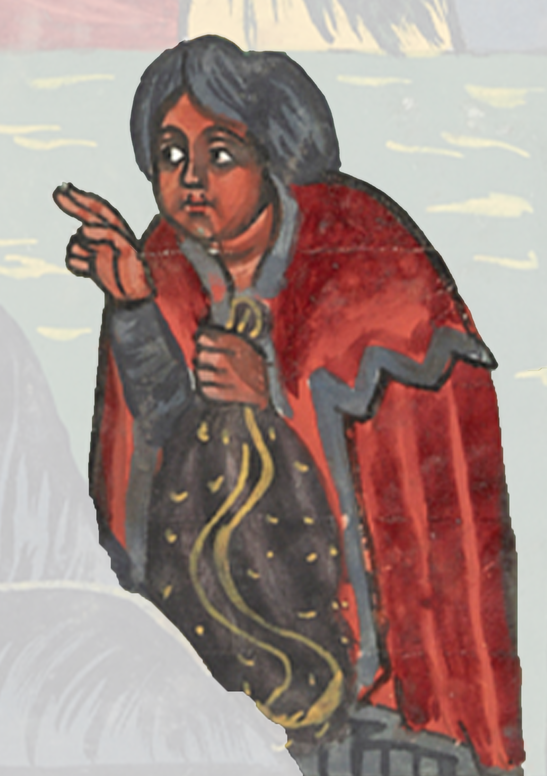 Painting Of A Man With A Snake In His Hand