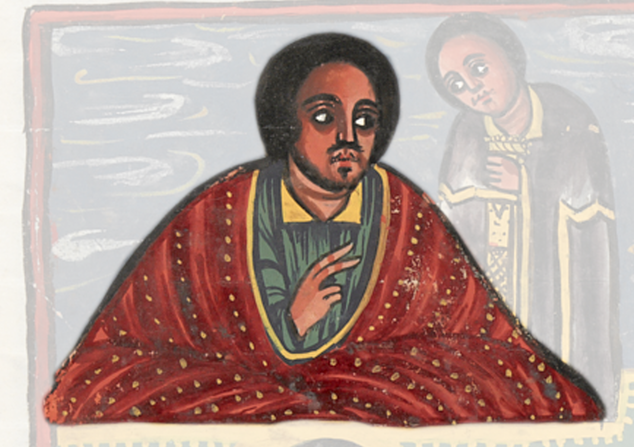 Painting Of A Man With A Red Robe