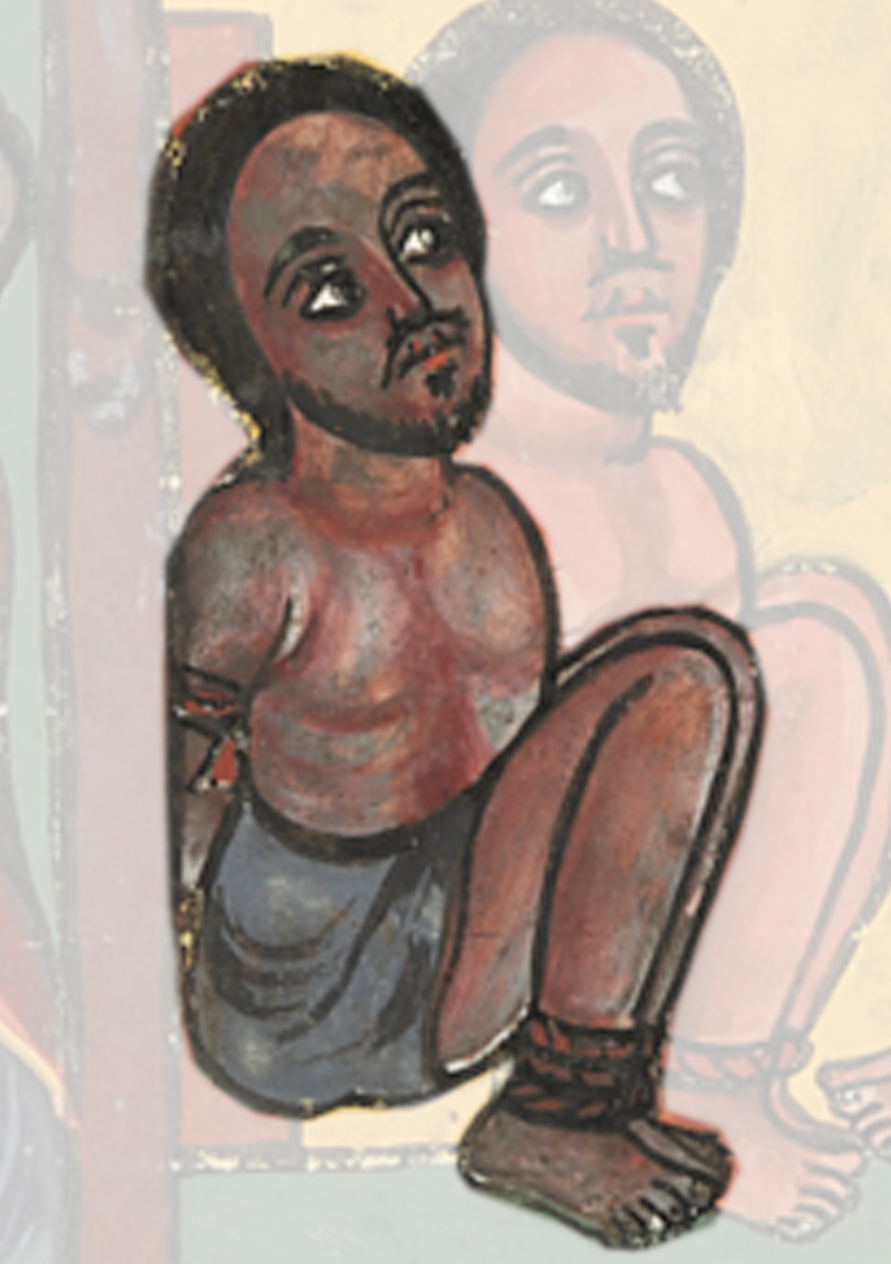 Painting Of A Woman Sitting On The Ground