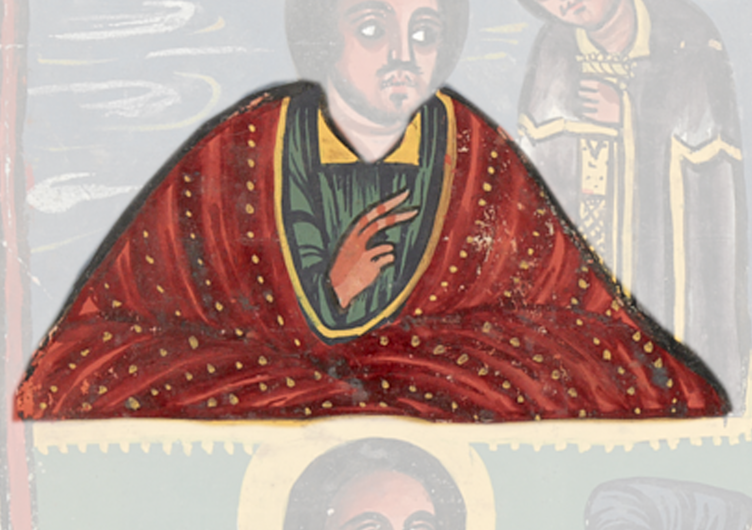 Painting Of A Woman With A Red Shawl