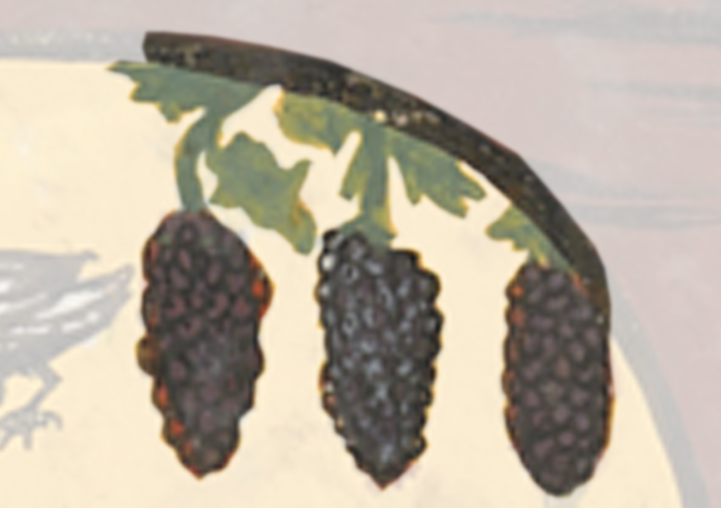 Plate With Grapes On It