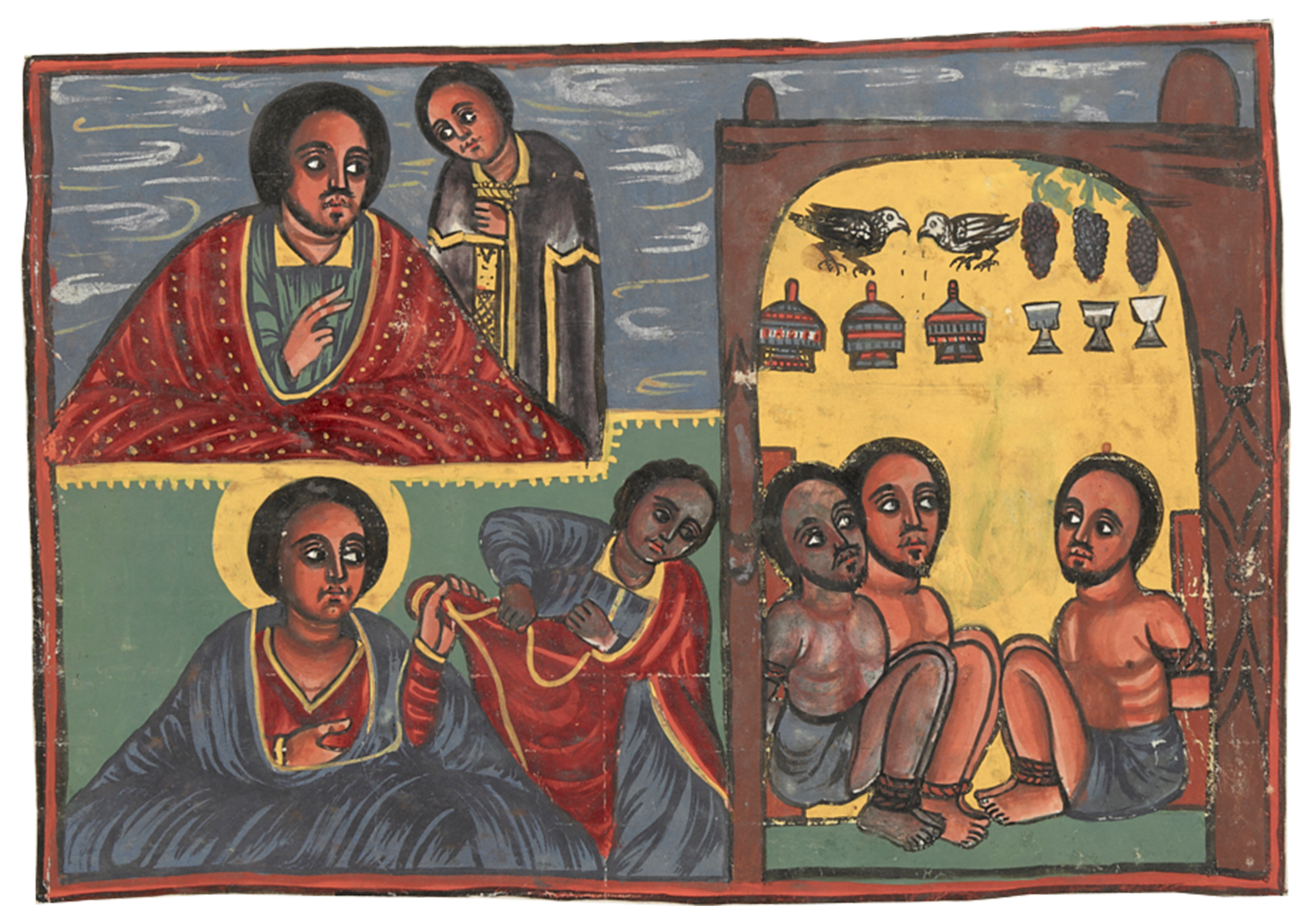 Painting Of A Woman And Two Men