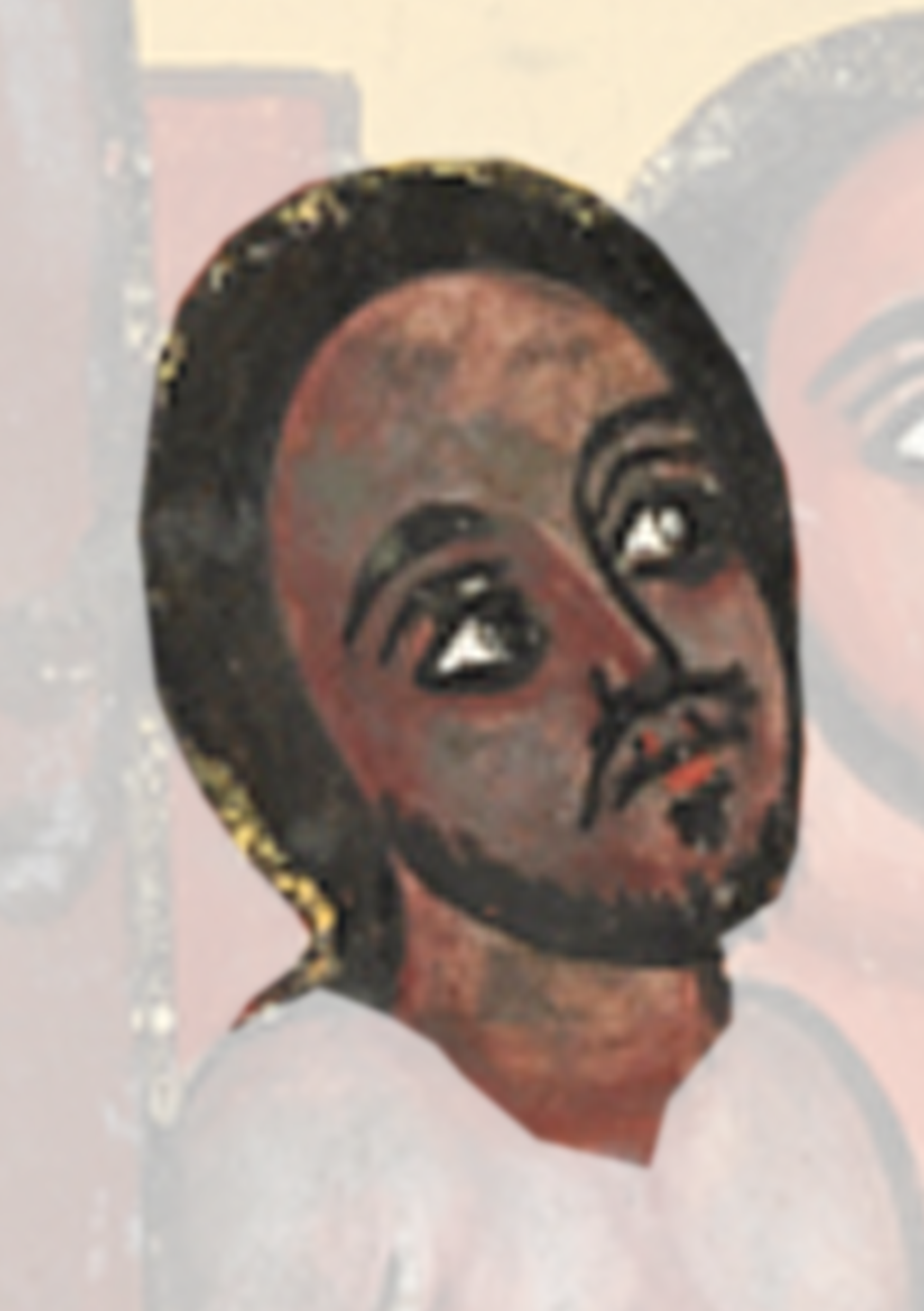 Painting Of A Woman With A Black Face
