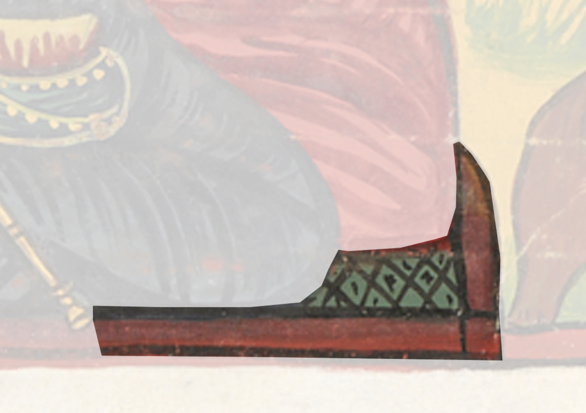Painting Of A Cat On A Red Couch