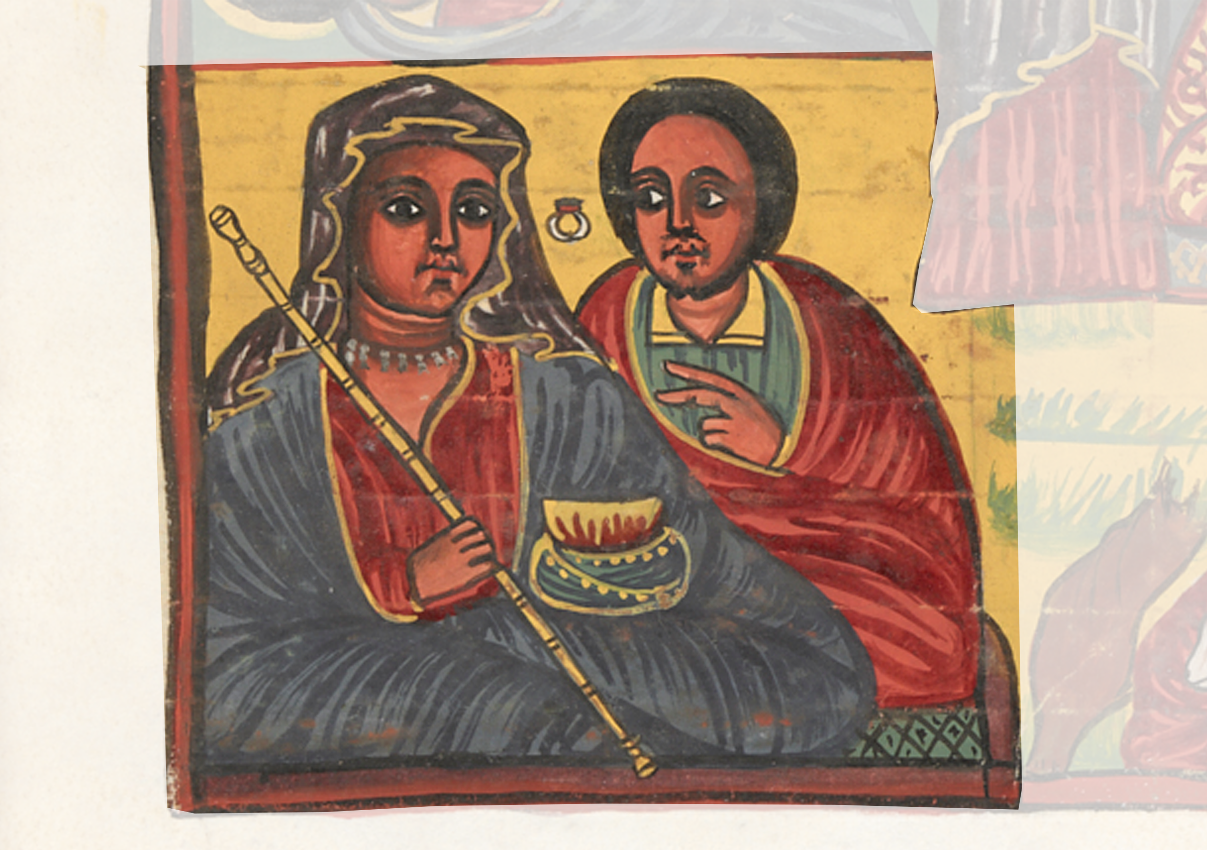 Painting Of Two Women Sitting On A Couch